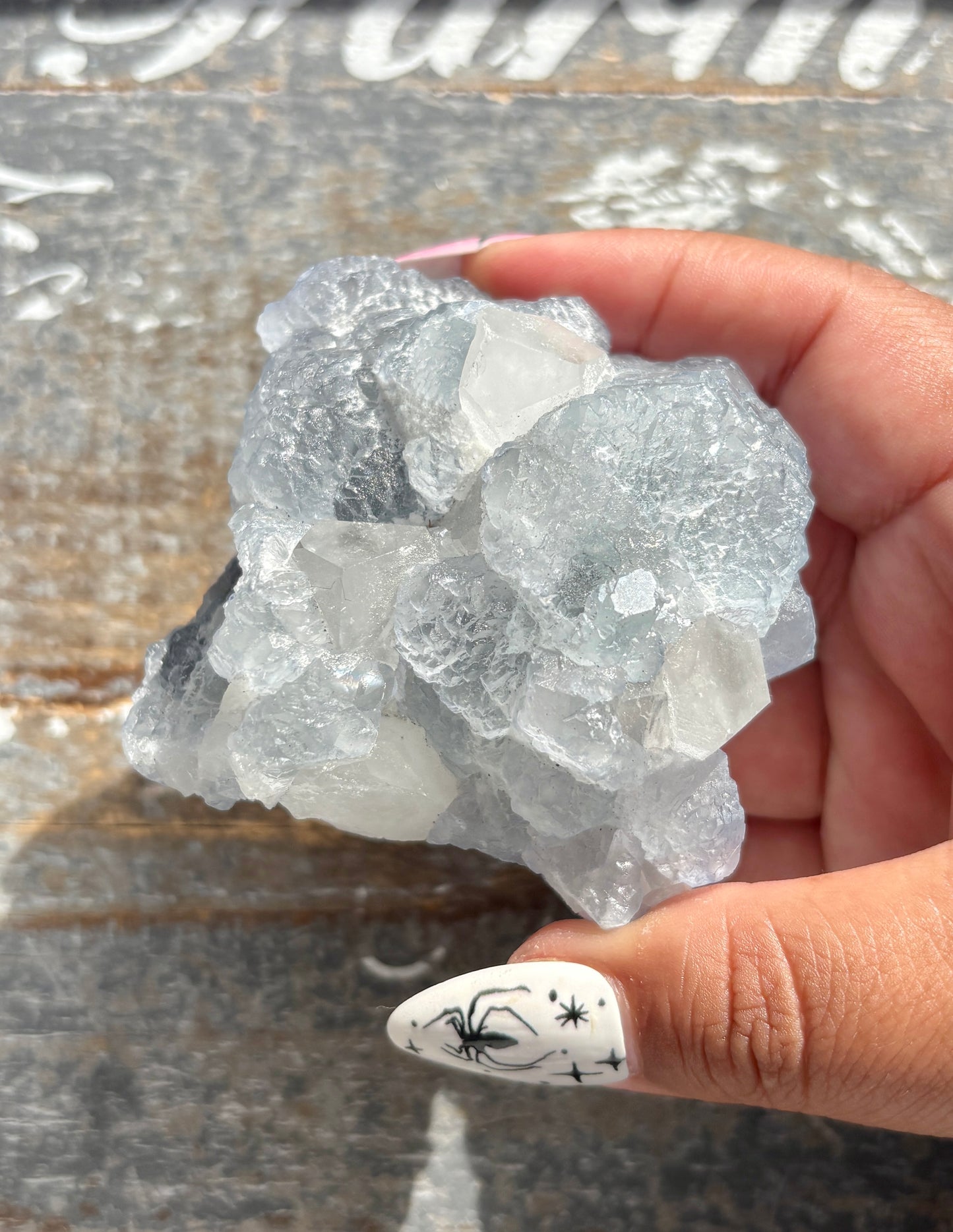 Gorgeous *RARE* Blue Fluorite and Quartz from Peru