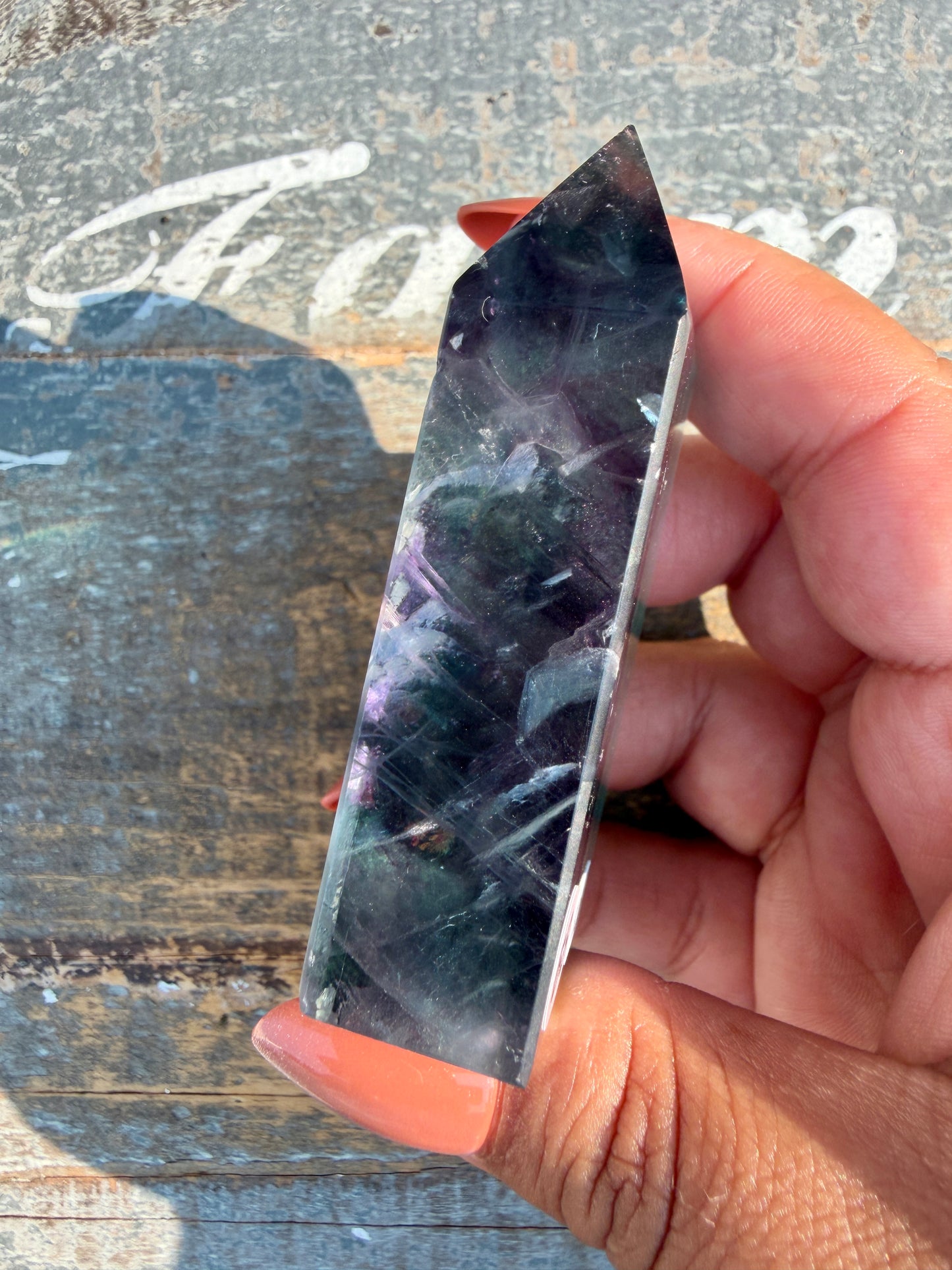 Gorgeous Rainbow Fluorite Tower | Opt 68