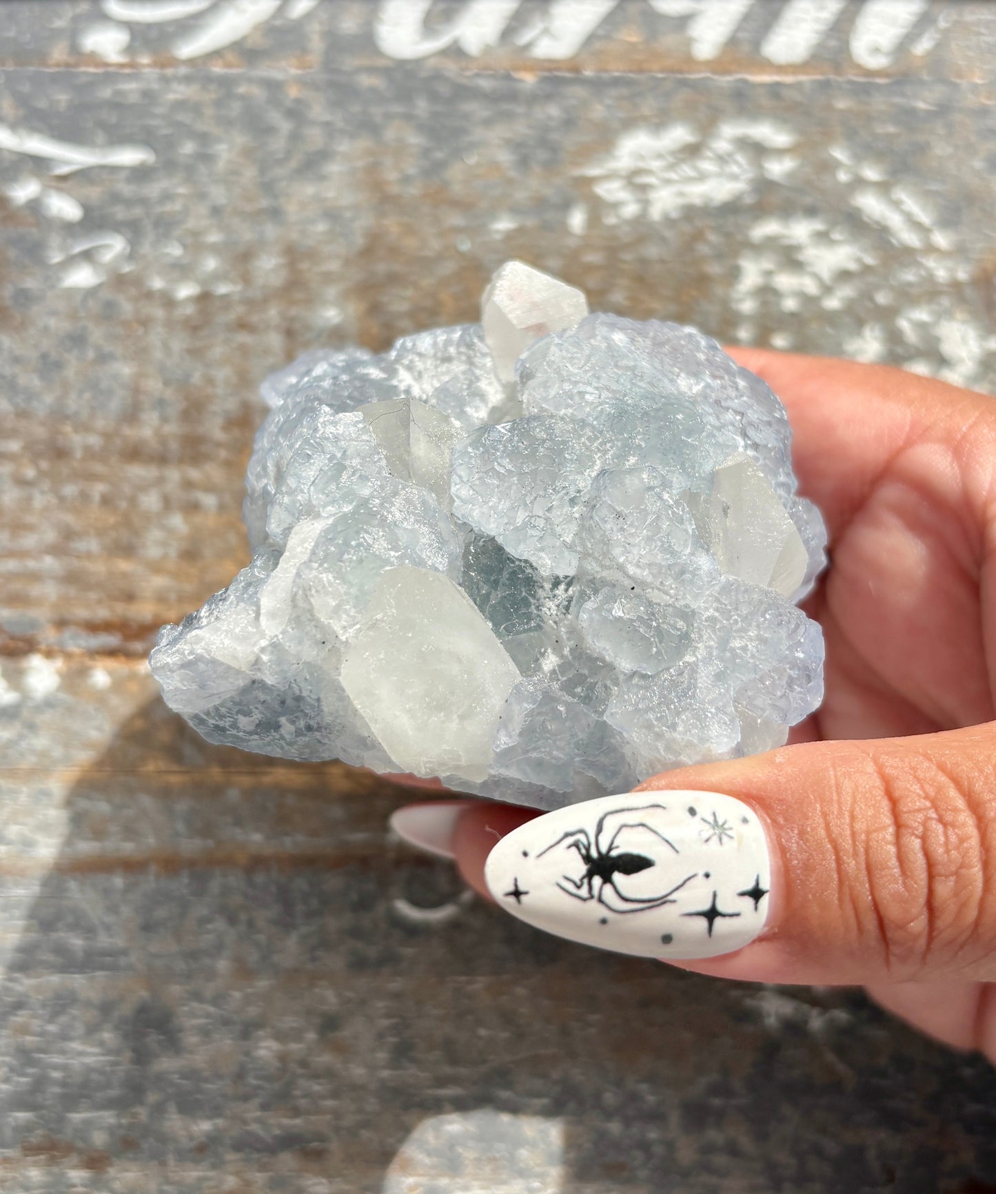 Gorgeous *RARE* Blue Fluorite and Quartz from Peru