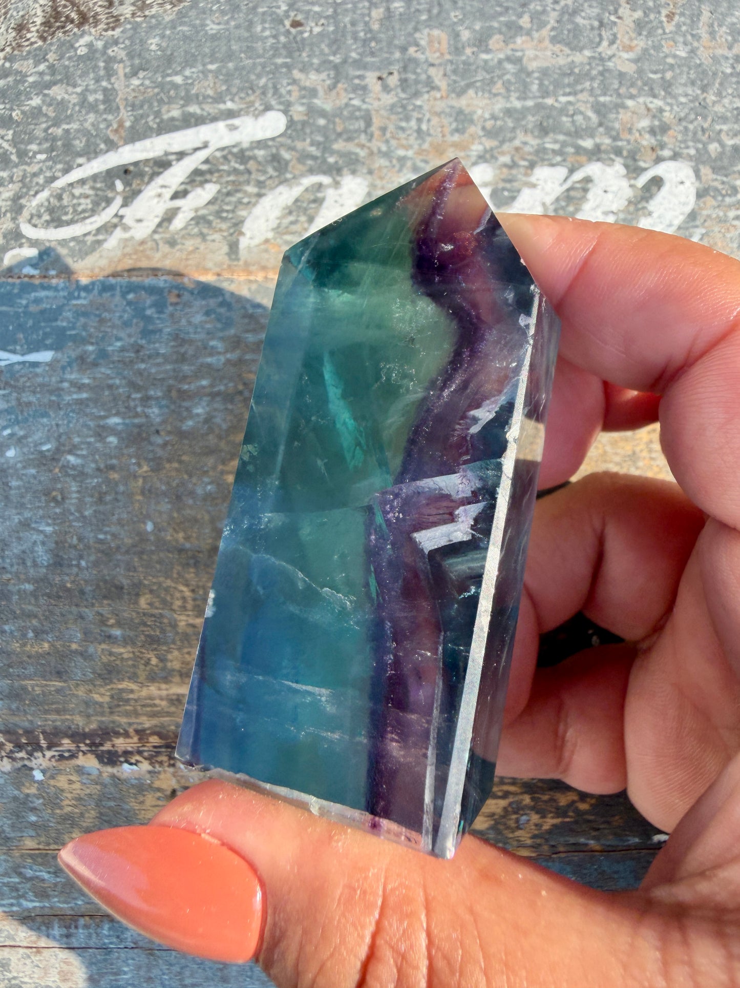 Gorgeous Rainbow Fluorite Tower | Opt 68