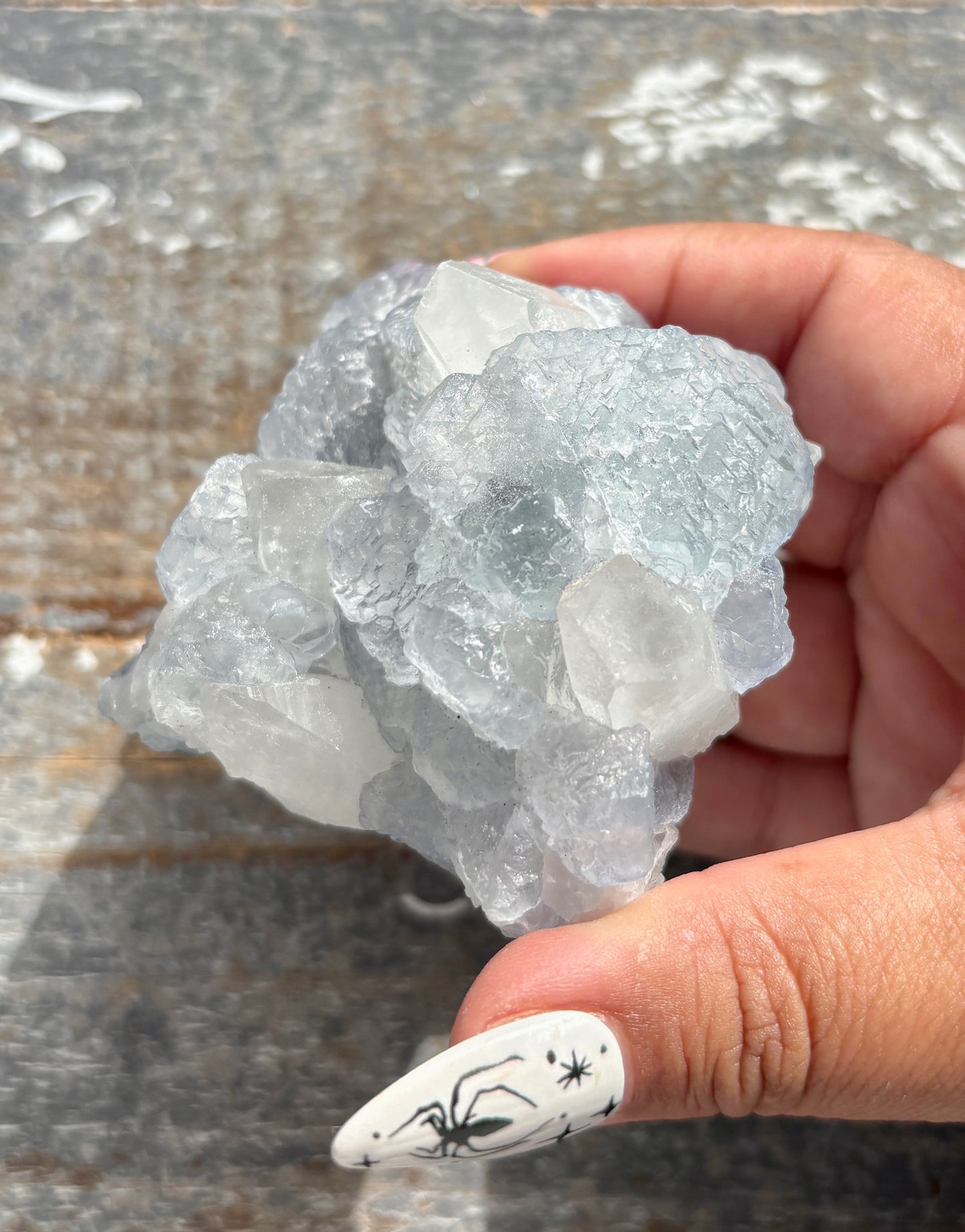 Gorgeous *RARE* Blue Fluorite and Quartz from Peru