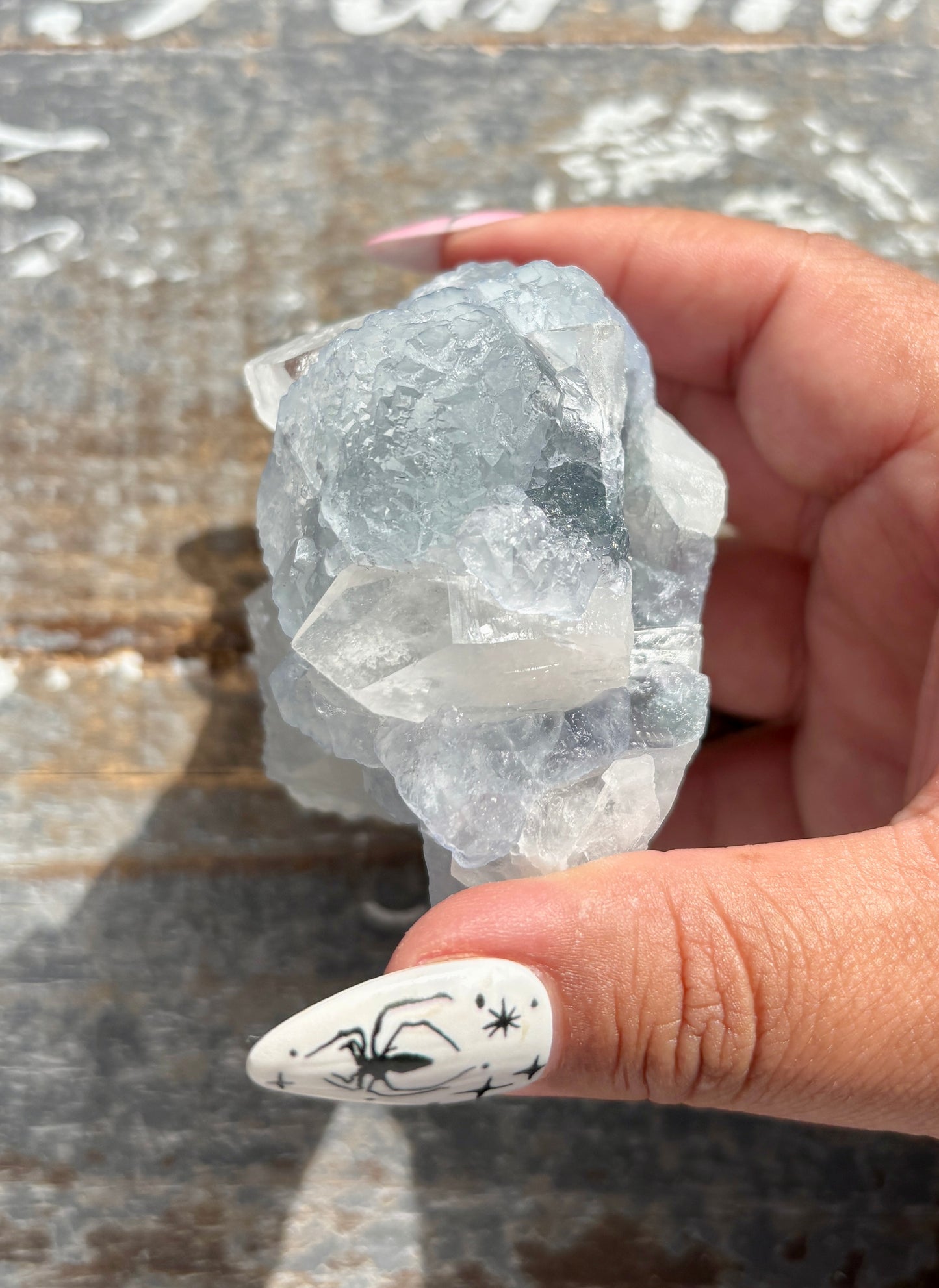 Gorgeous *RARE* Blue Fluorite and Quartz from Peru