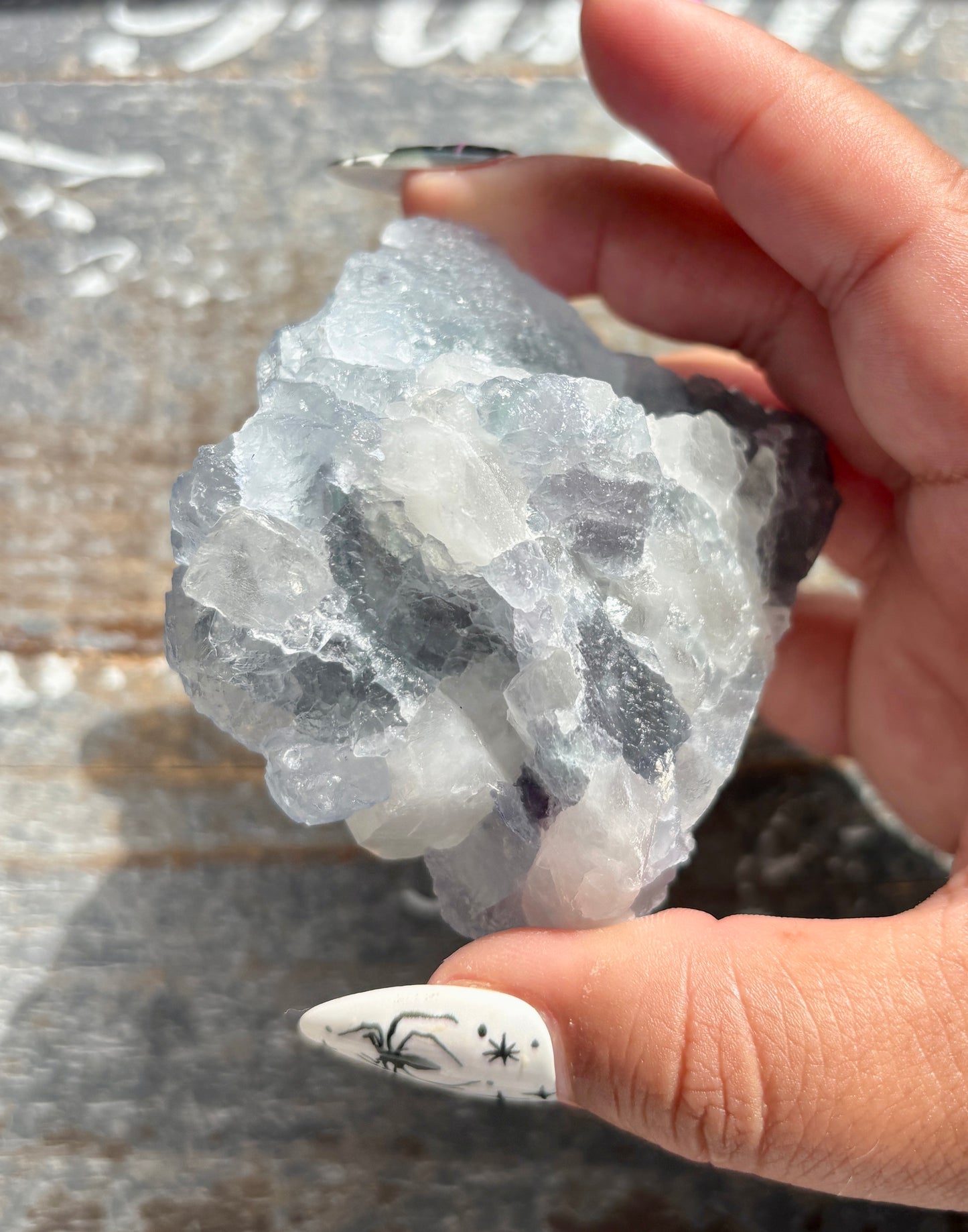 Gorgeous *RARE* Blue Fluorite and Quartz from Peru