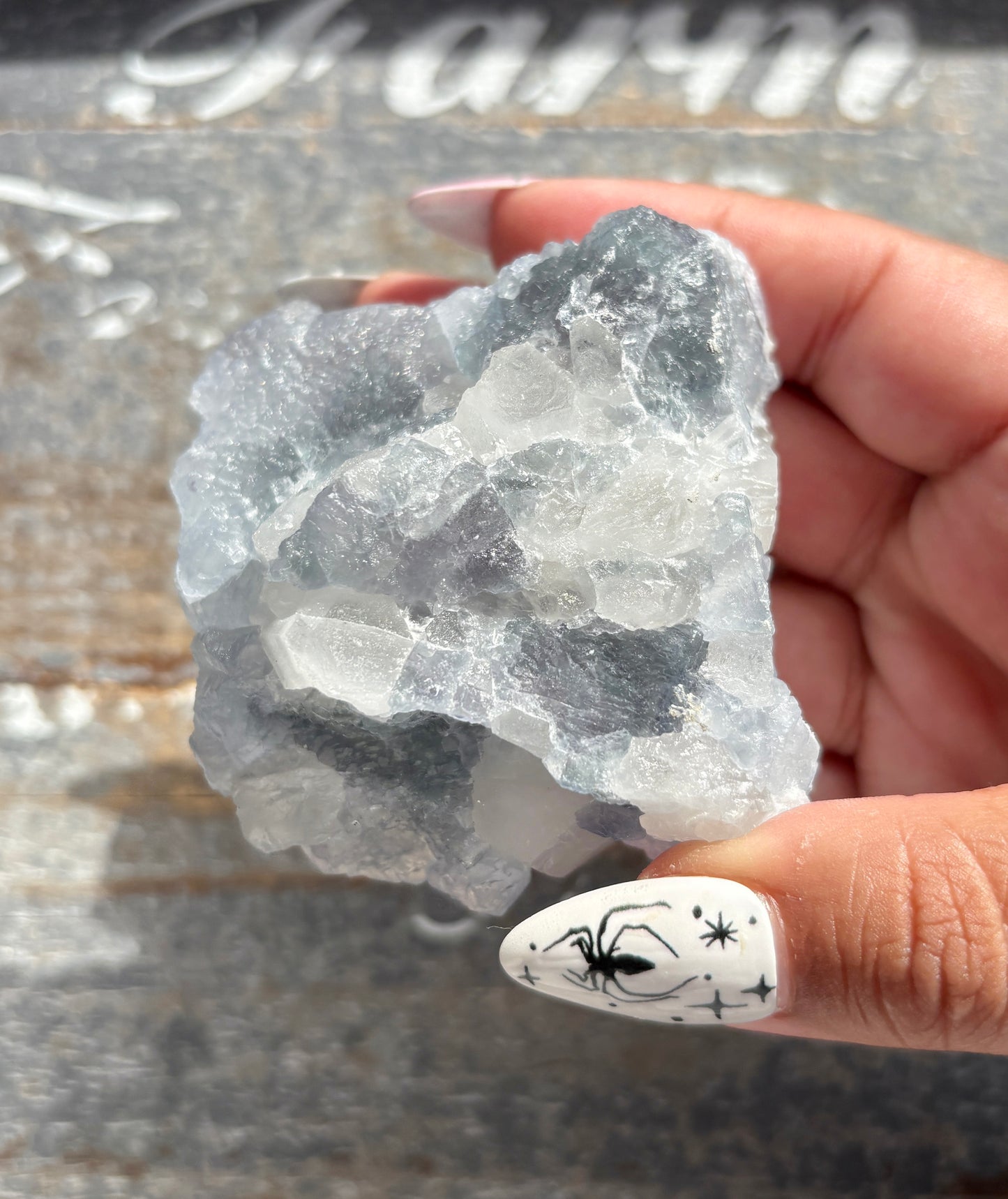 Gorgeous *RARE* Blue Fluorite and Quartz from Peru