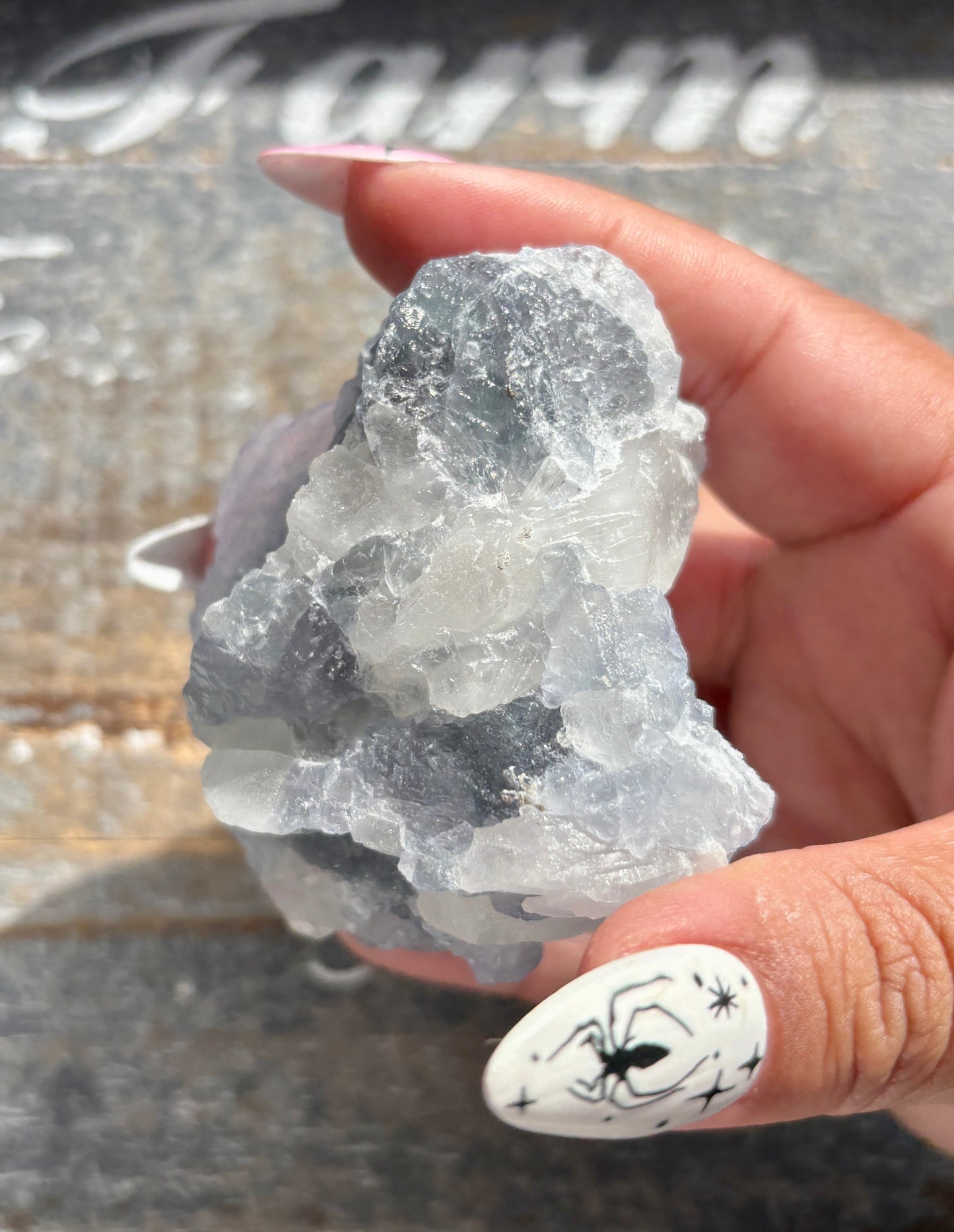 Gorgeous *RARE* Blue Fluorite and Quartz from Peru