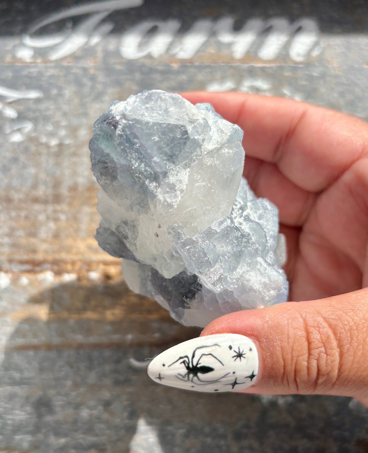 Gorgeous *RARE* Blue Fluorite and Quartz from Peru