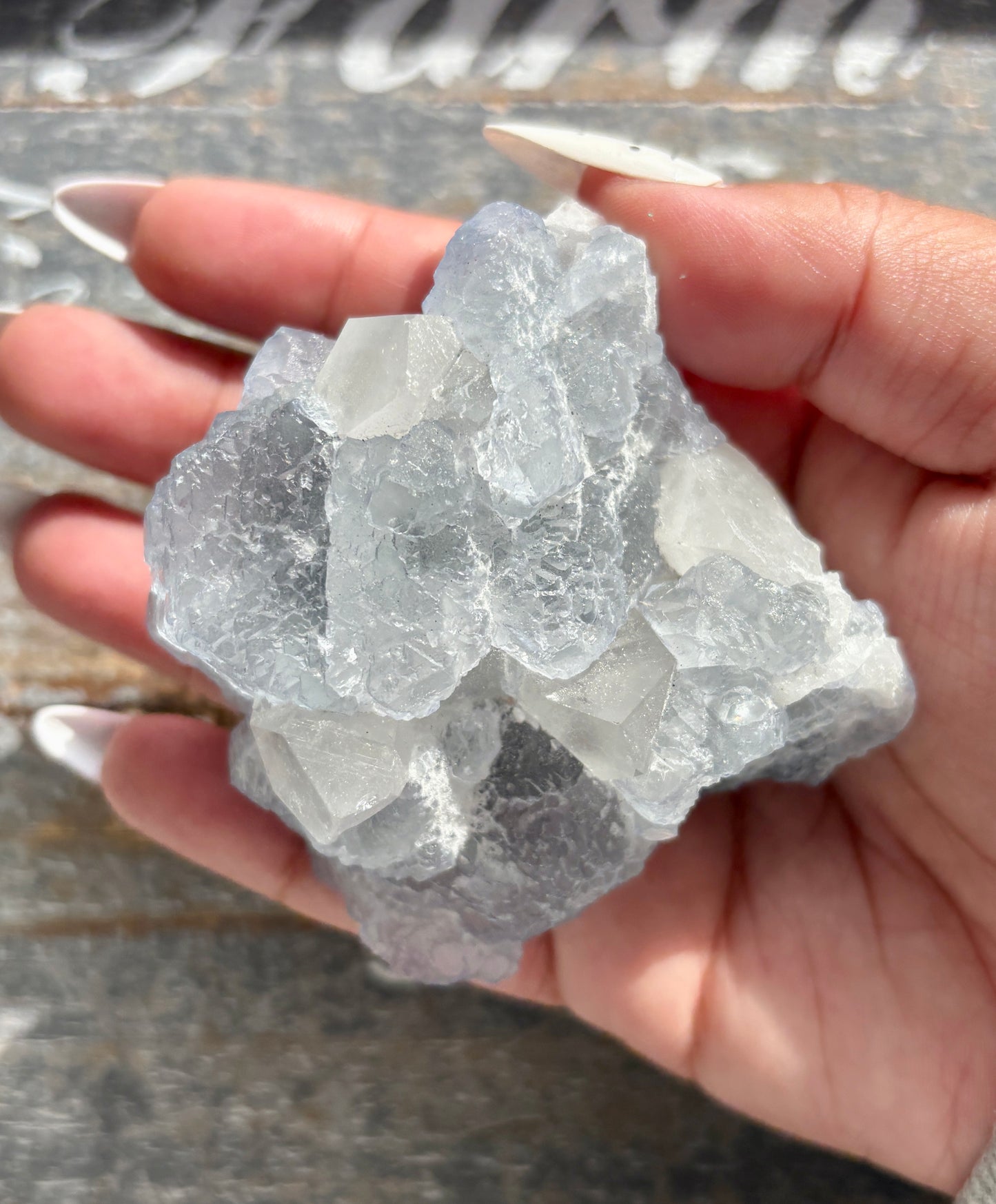 Gorgeous *RARE* Blue Fluorite and Quartz from Peru