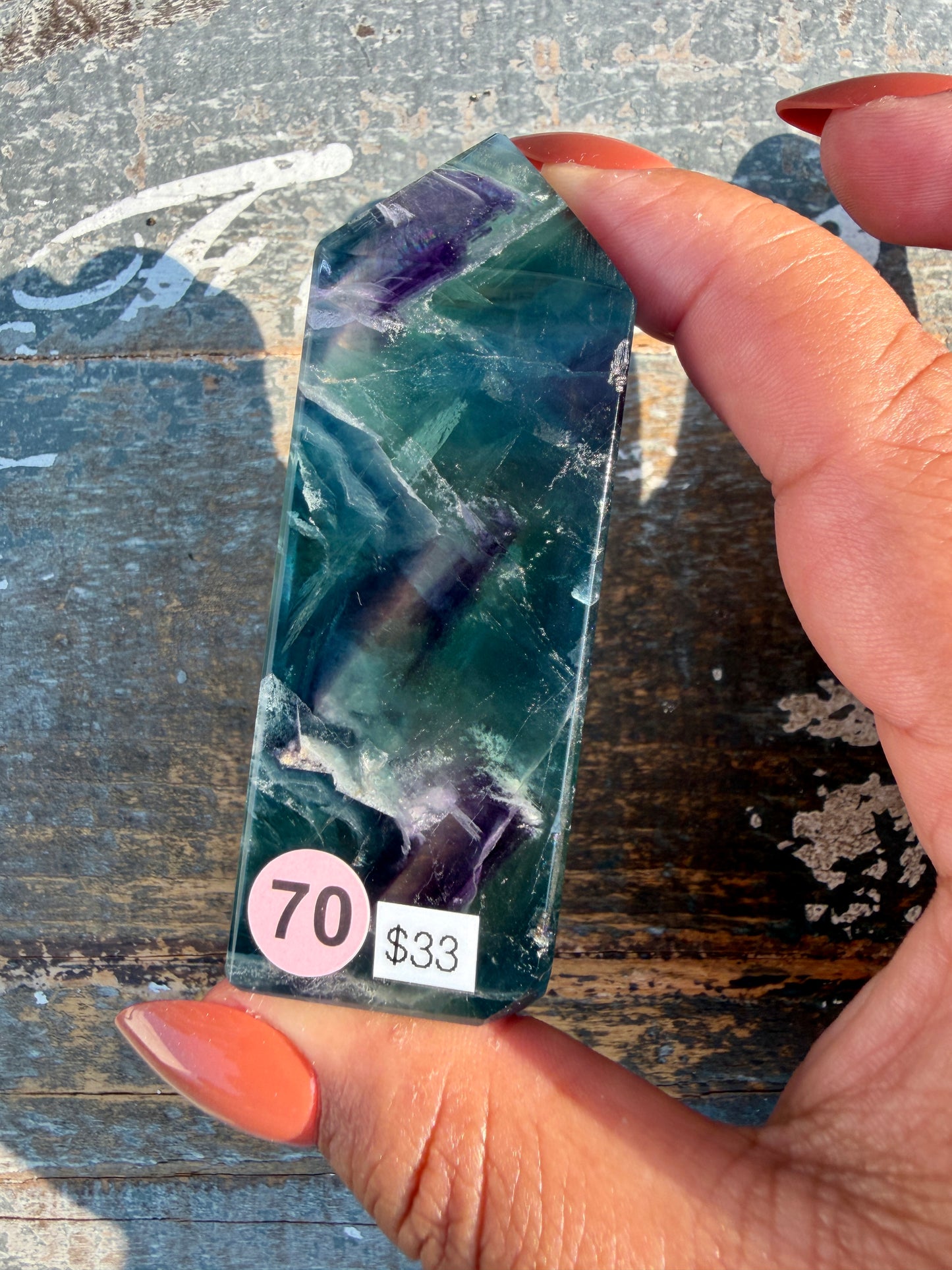 Gorgeous Rainbow Fluorite Tower | Opt 70