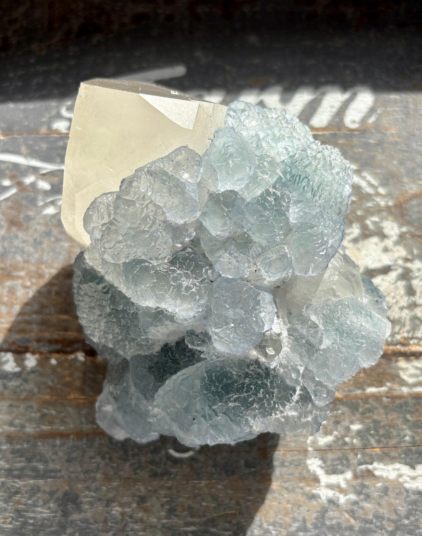 Gorgeous *RARE* Blue Fluorite and Quartz from Peru