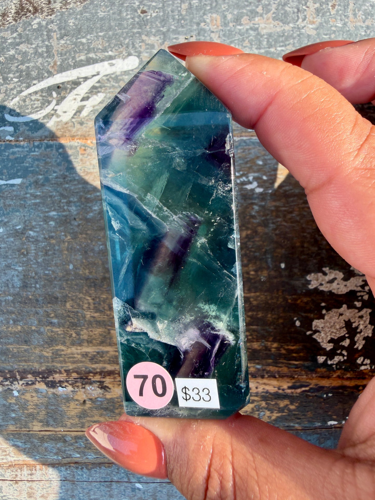 Gorgeous Rainbow Fluorite Tower | Opt 70