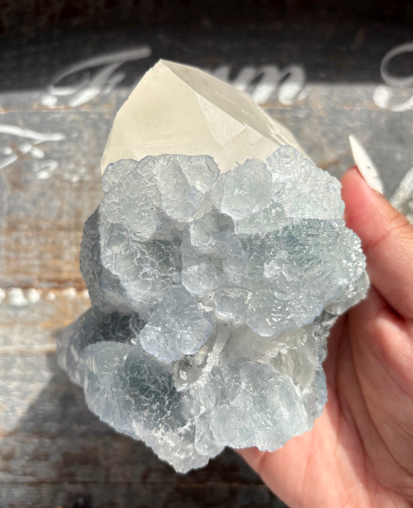 Gorgeous *RARE* Blue Fluorite and Quartz from Peru