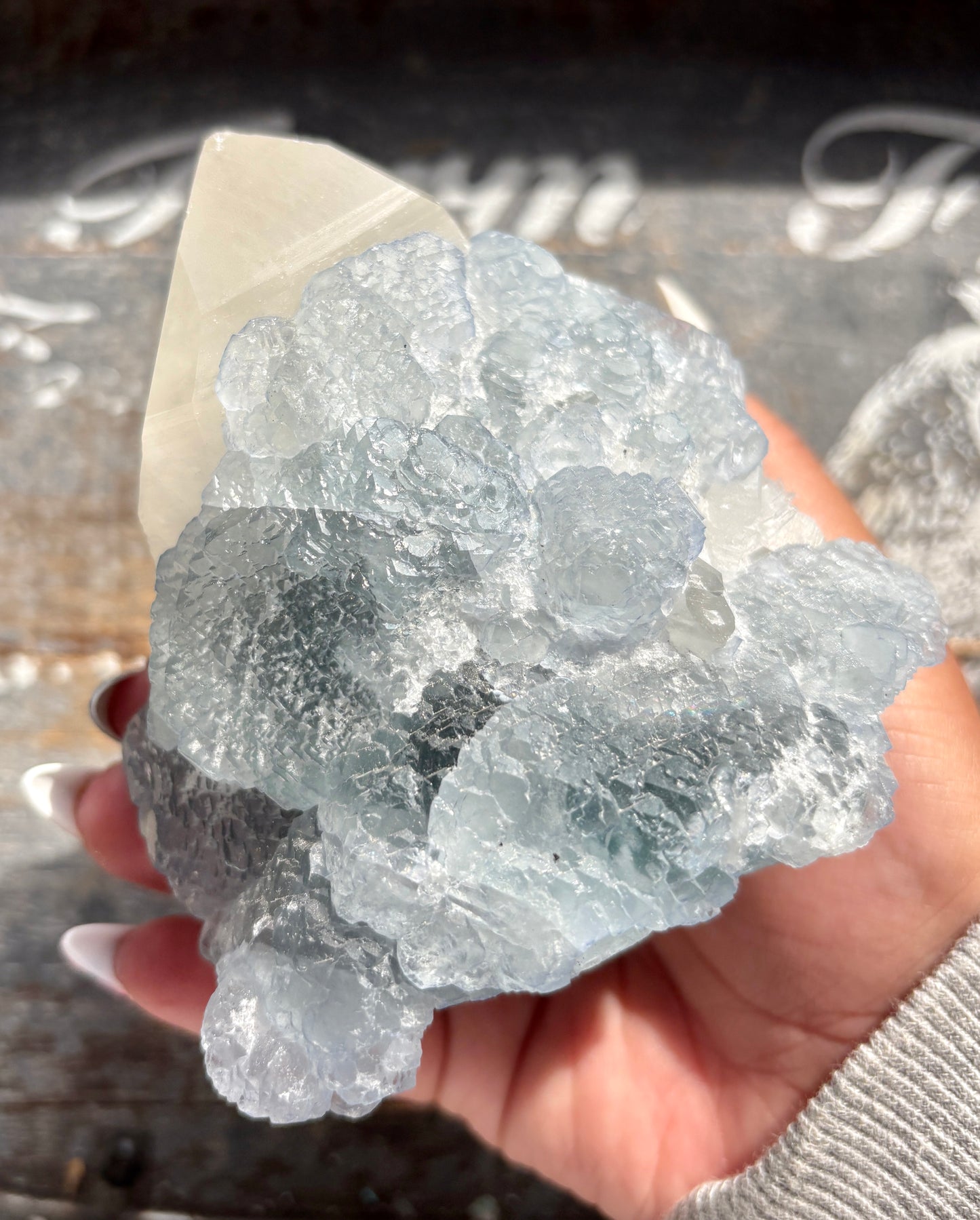 Gorgeous *RARE* Blue Fluorite and Quartz from Peru