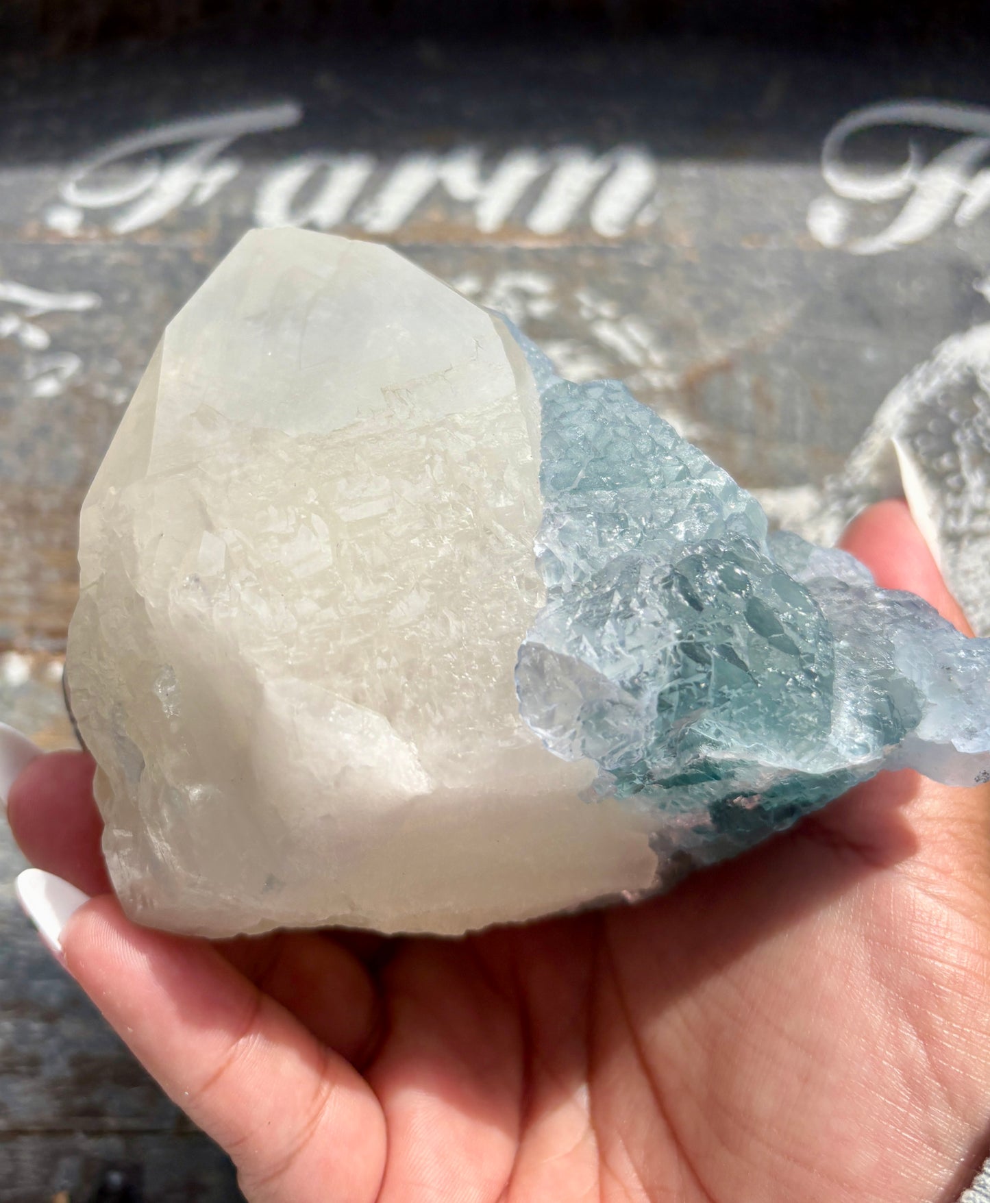 Gorgeous *RARE* Blue Fluorite and Quartz from Peru