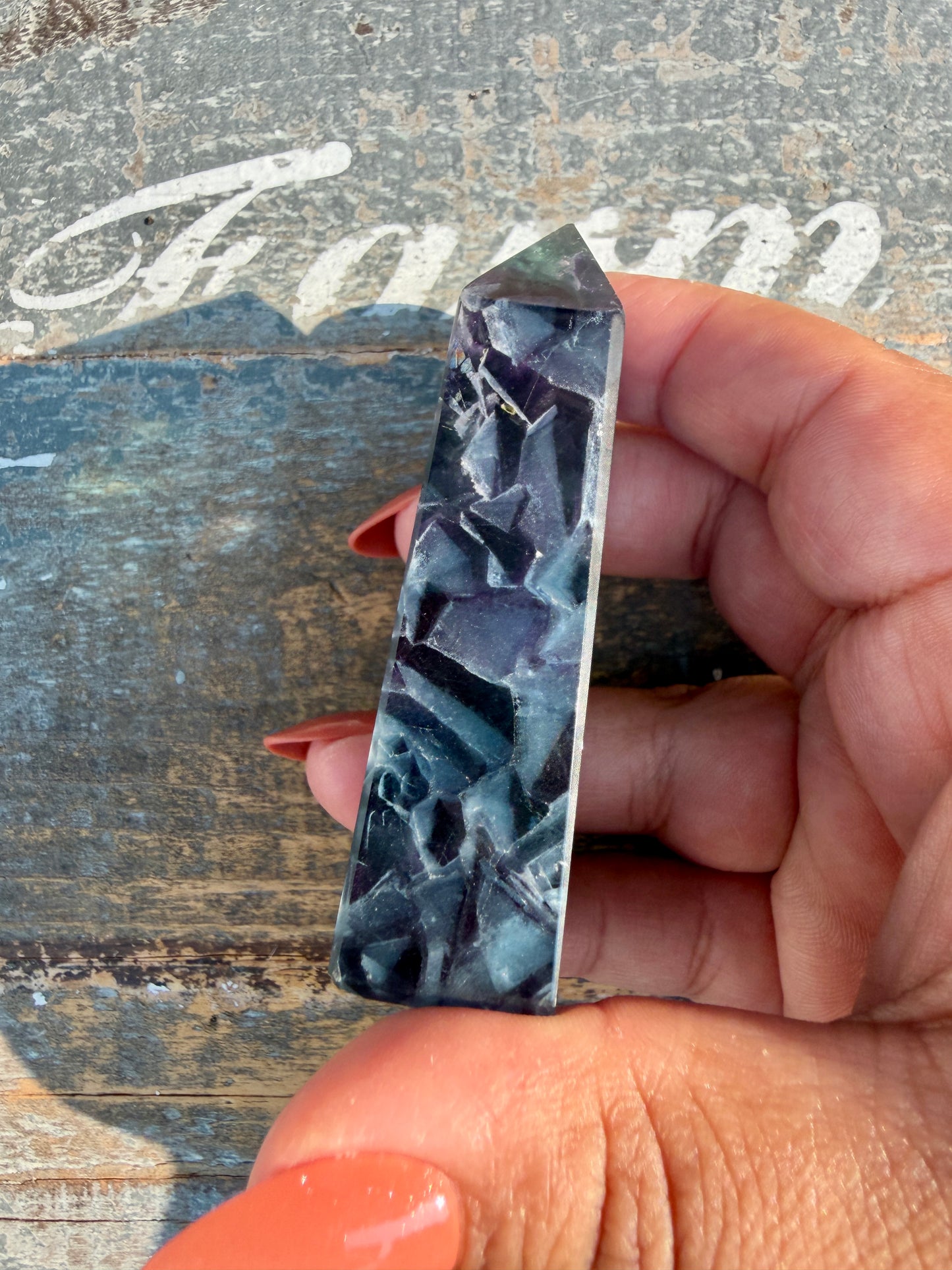 Gorgeous Rainbow Fluorite Tower | Opt 71