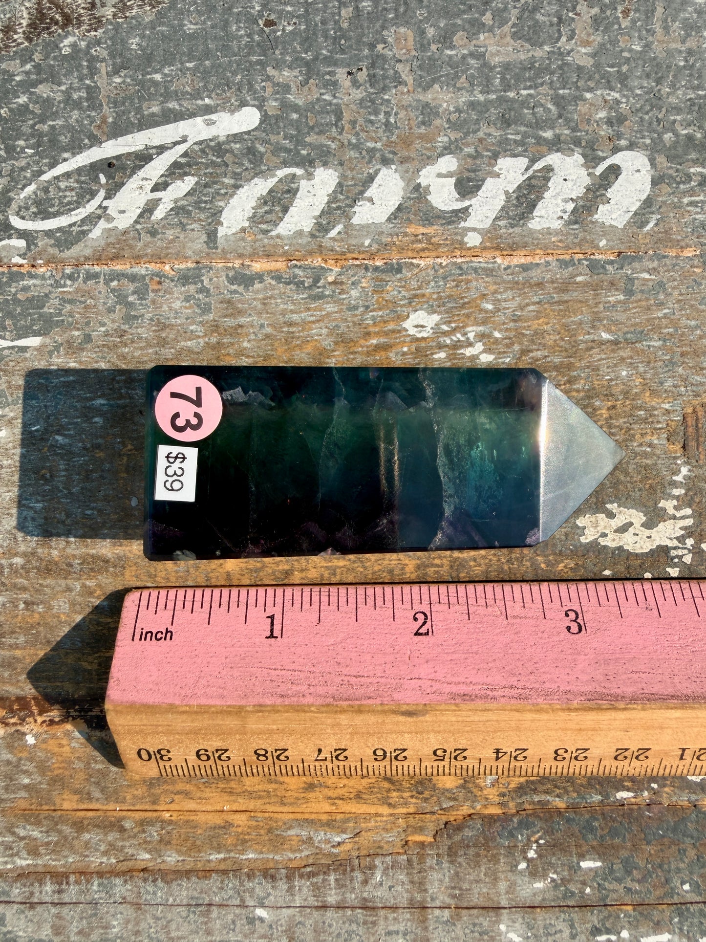 Gorgeous Rainbow Fluorite Tower | Opt 73