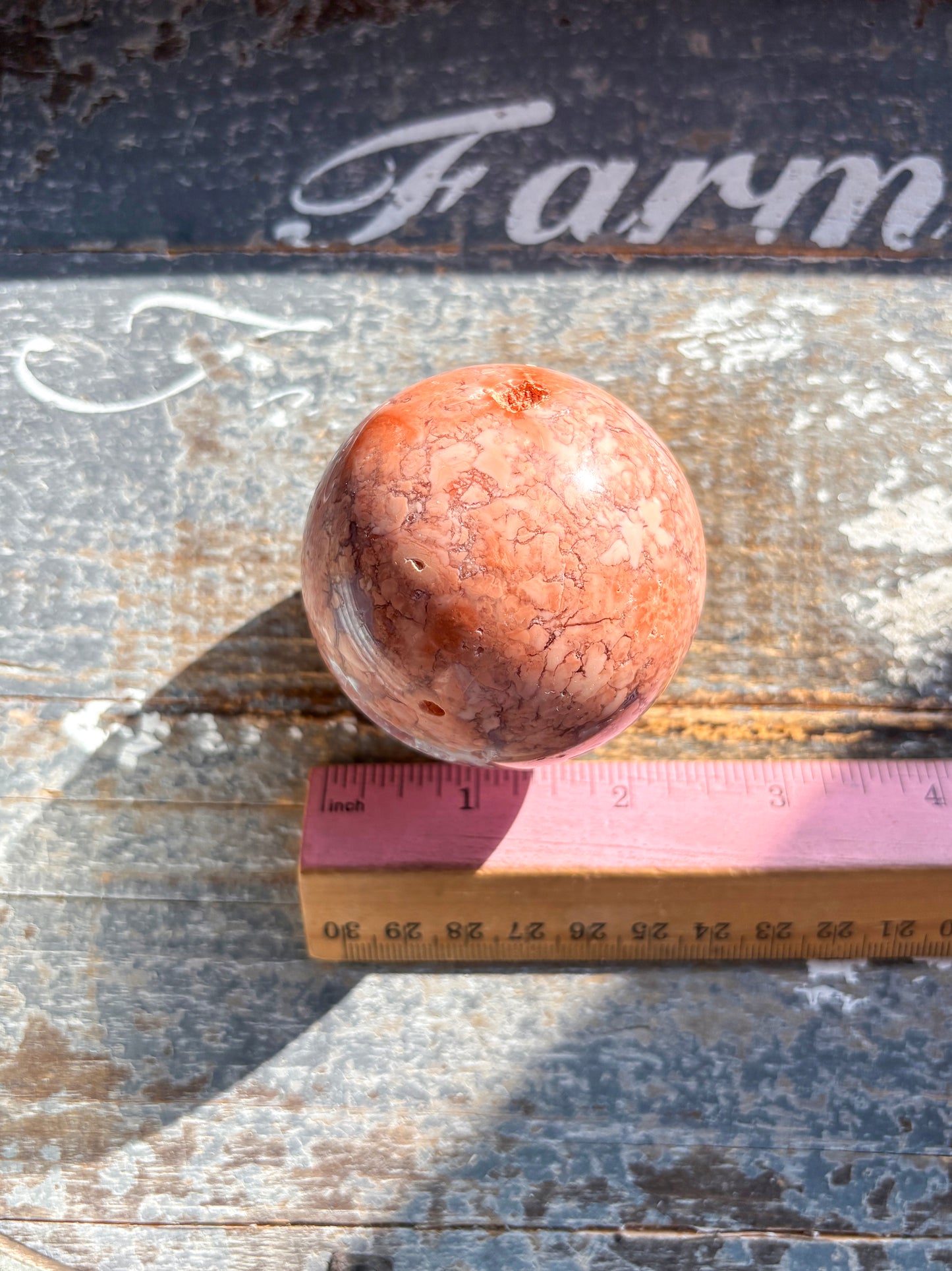 Gorgeous Cotton Candy Pink Agate with Druzy Sphere from Mexico