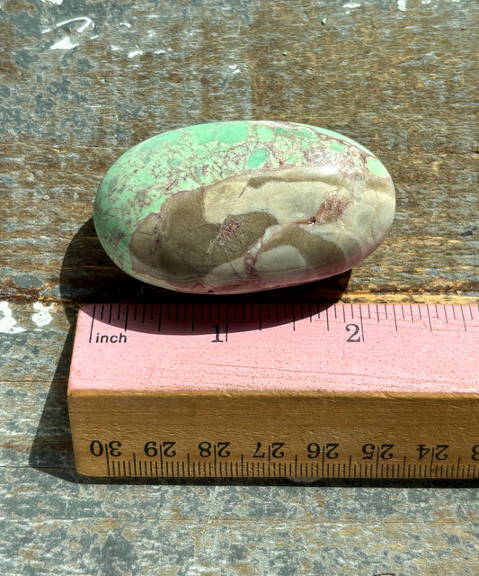 Gorgeous Green Variscite Palm Stone from Utah