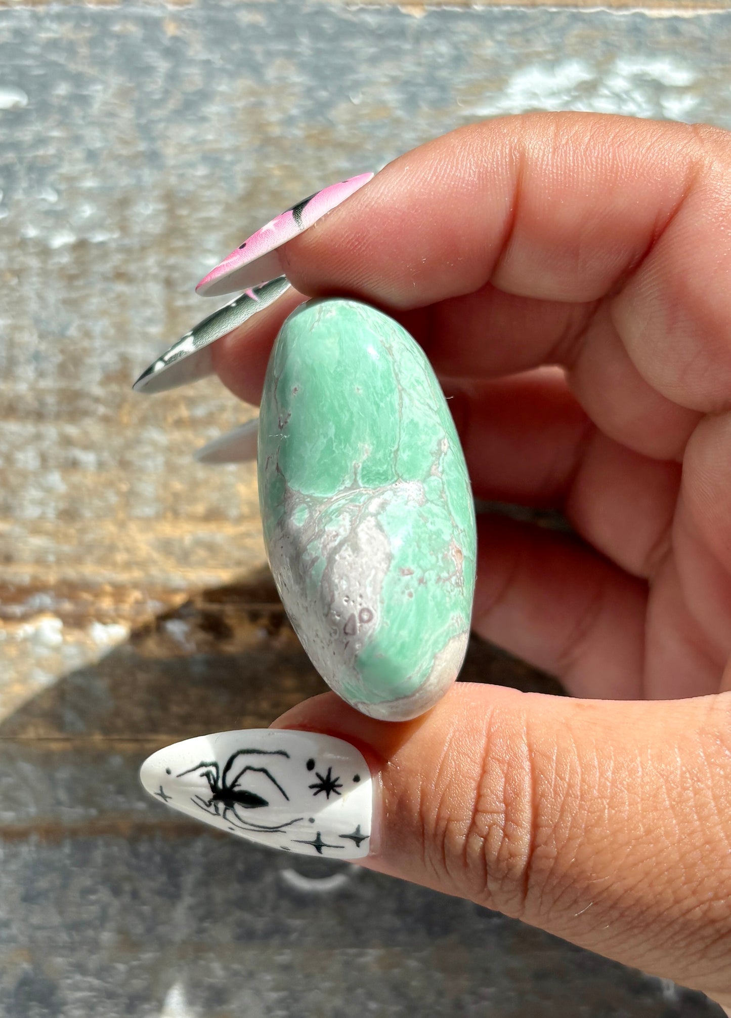 Gorgeous Green Variscite Hand Carved Heart from Utah