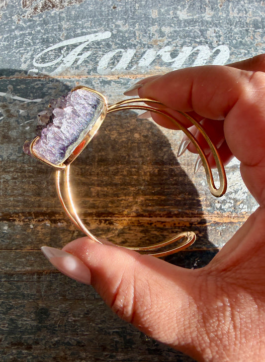 Gorgeous Druzy Amethyst Bracelet | Opt F