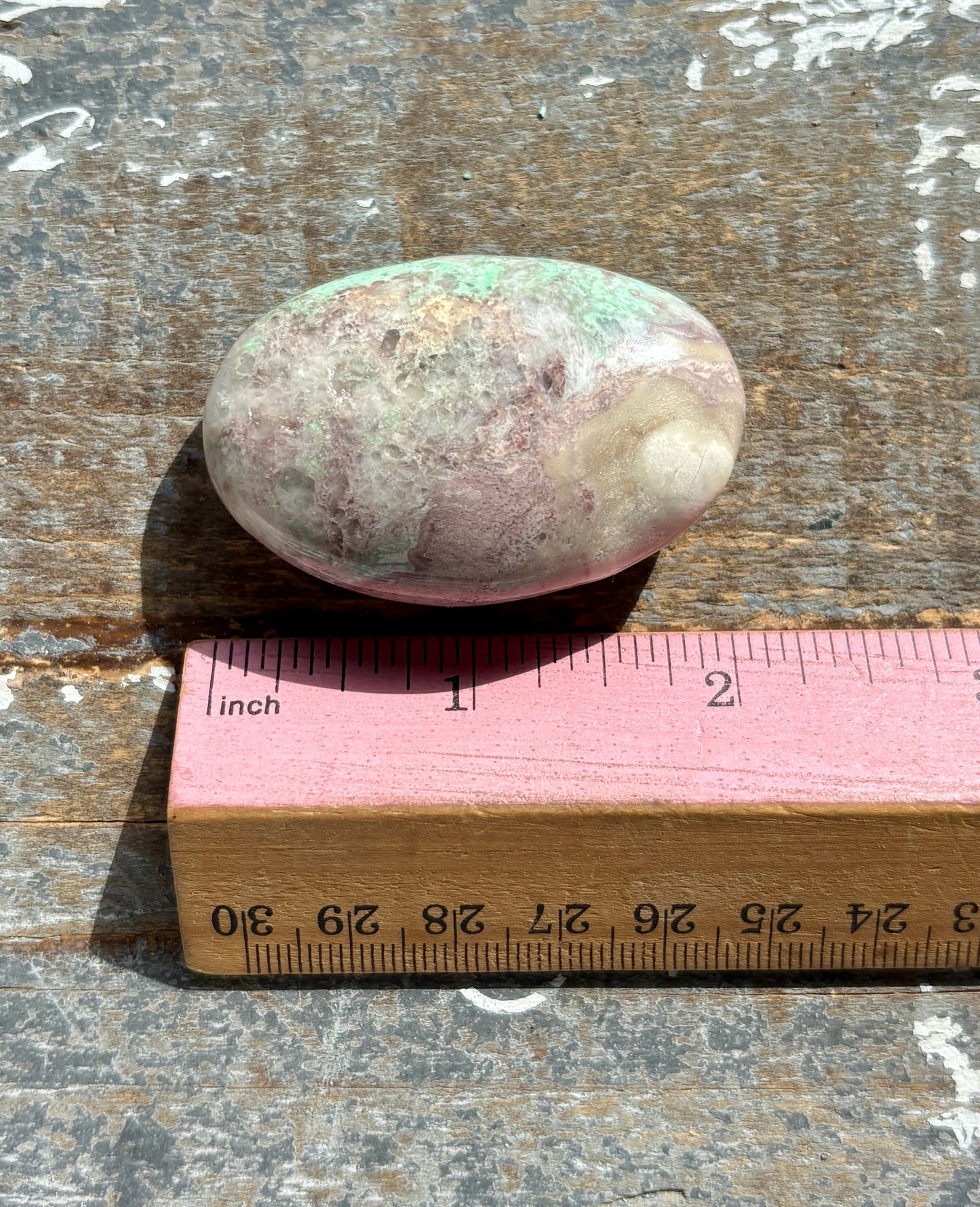 Gorgeous Green Variscite Palm Stone from Utah