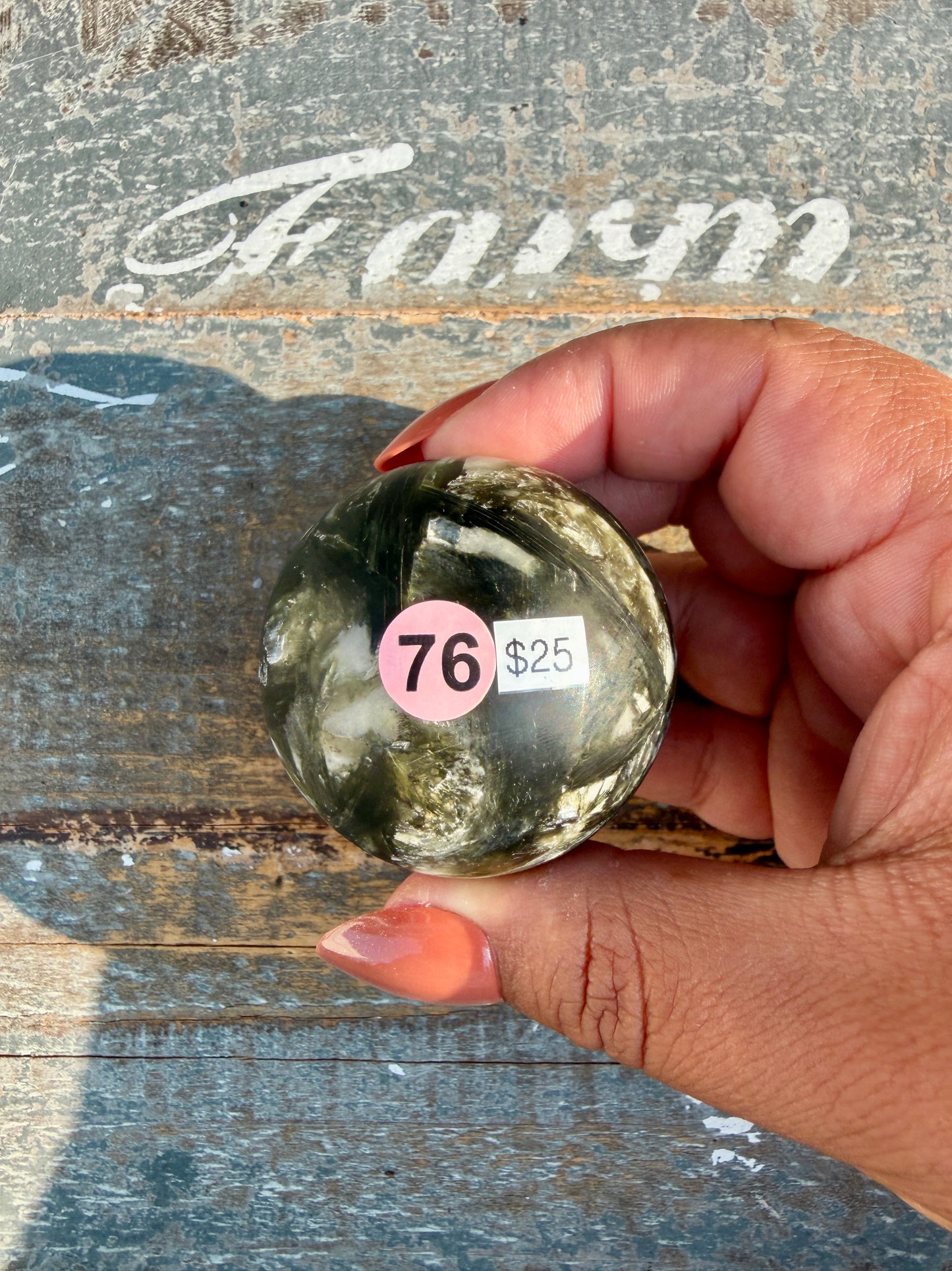 Gorgeous Green Tourmaline & Mica Sphere | Opt 76