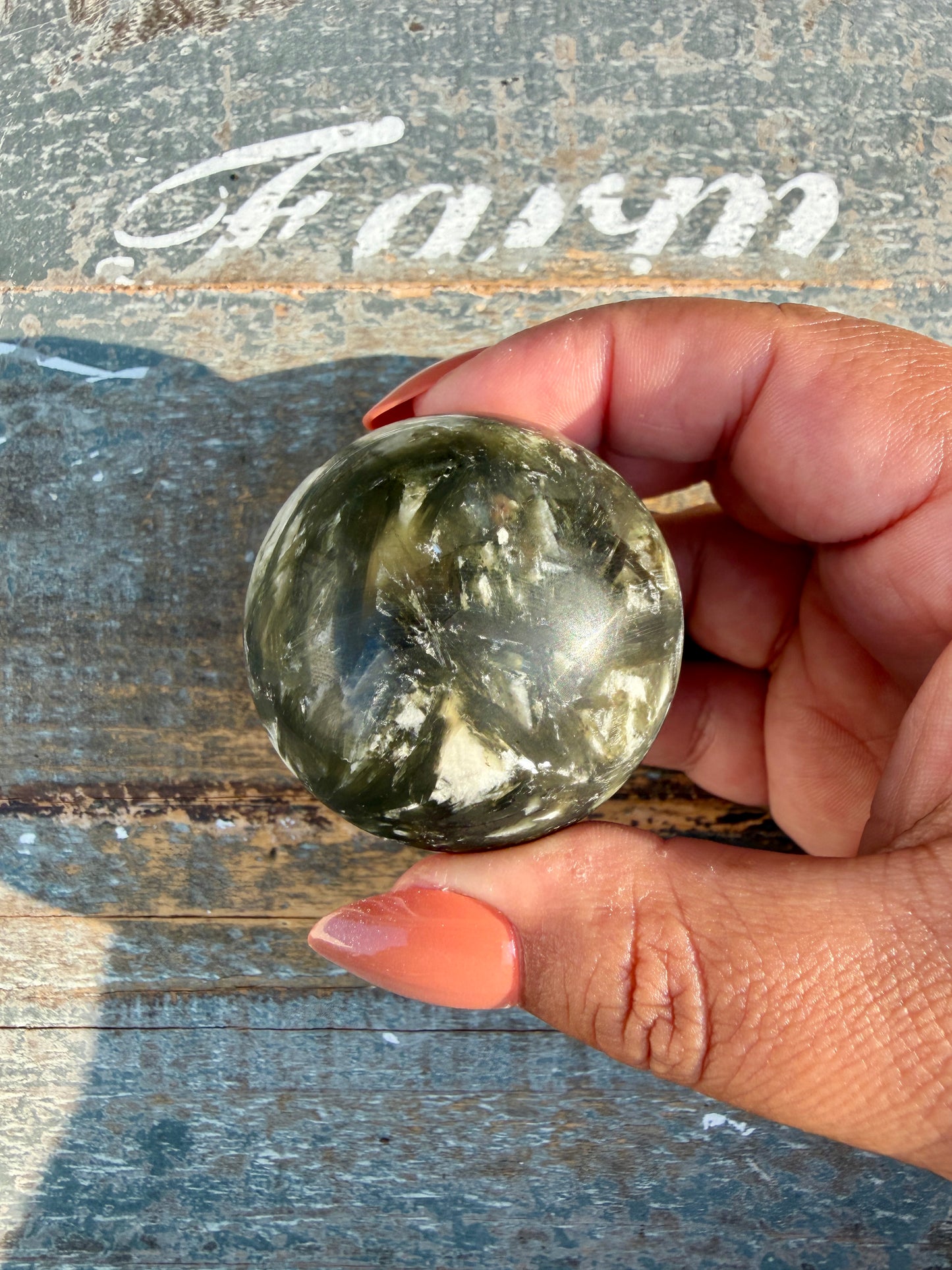 Gorgeous Green Tourmaline & Mica Sphere | Opt 76