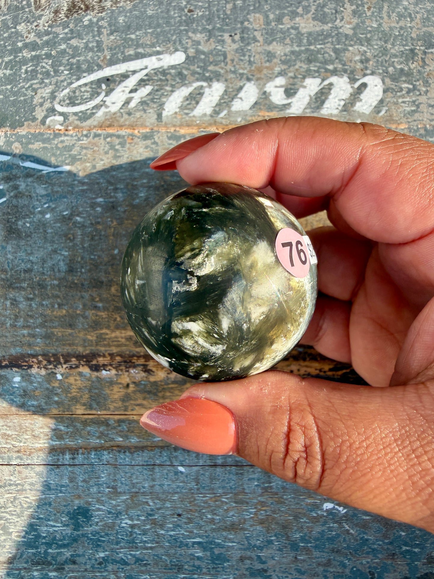 Gorgeous Green Tourmaline & Mica Sphere | Opt 76