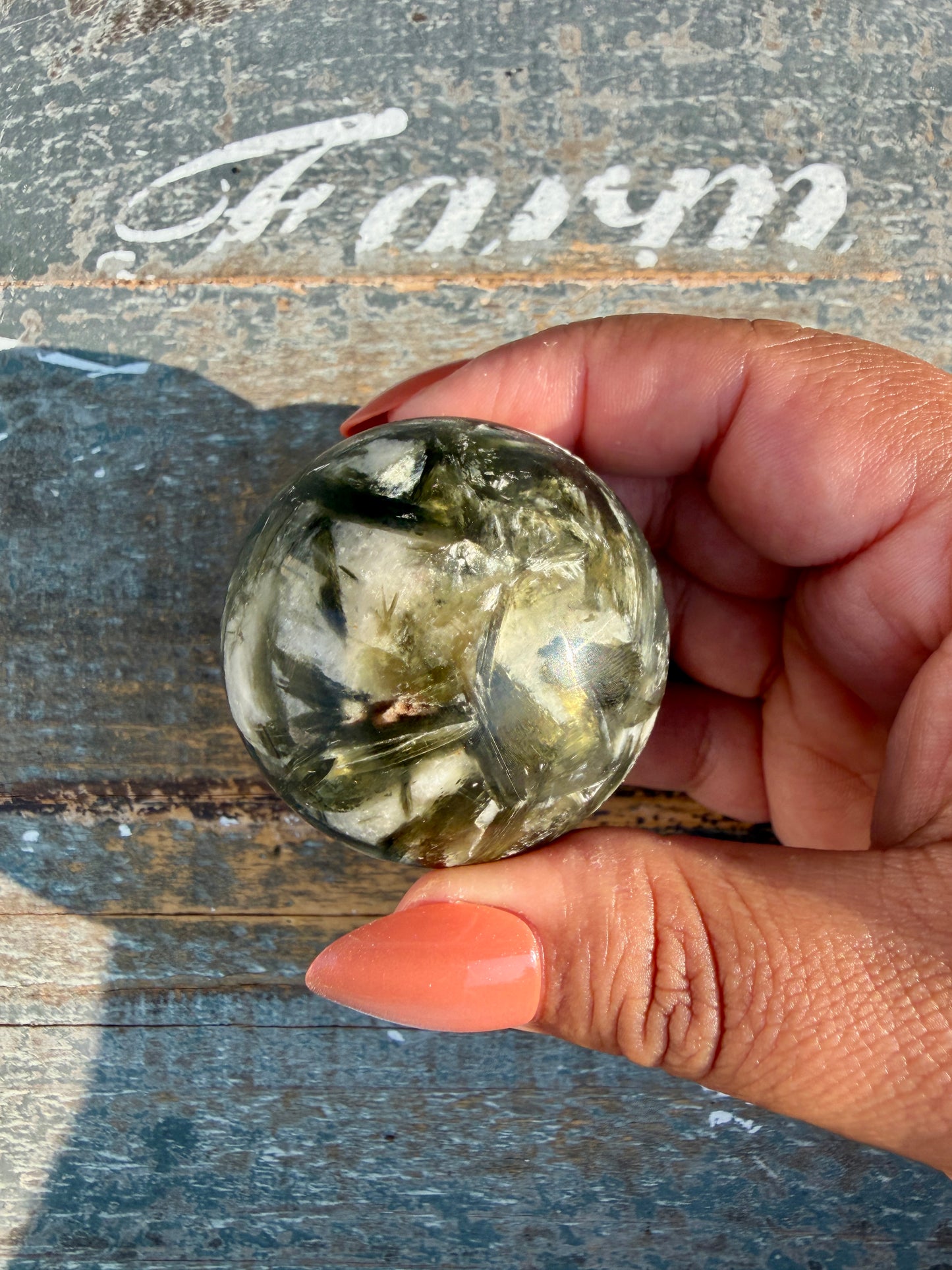 Gorgeous Green Tourmaline & Mica Sphere | Opt 76
