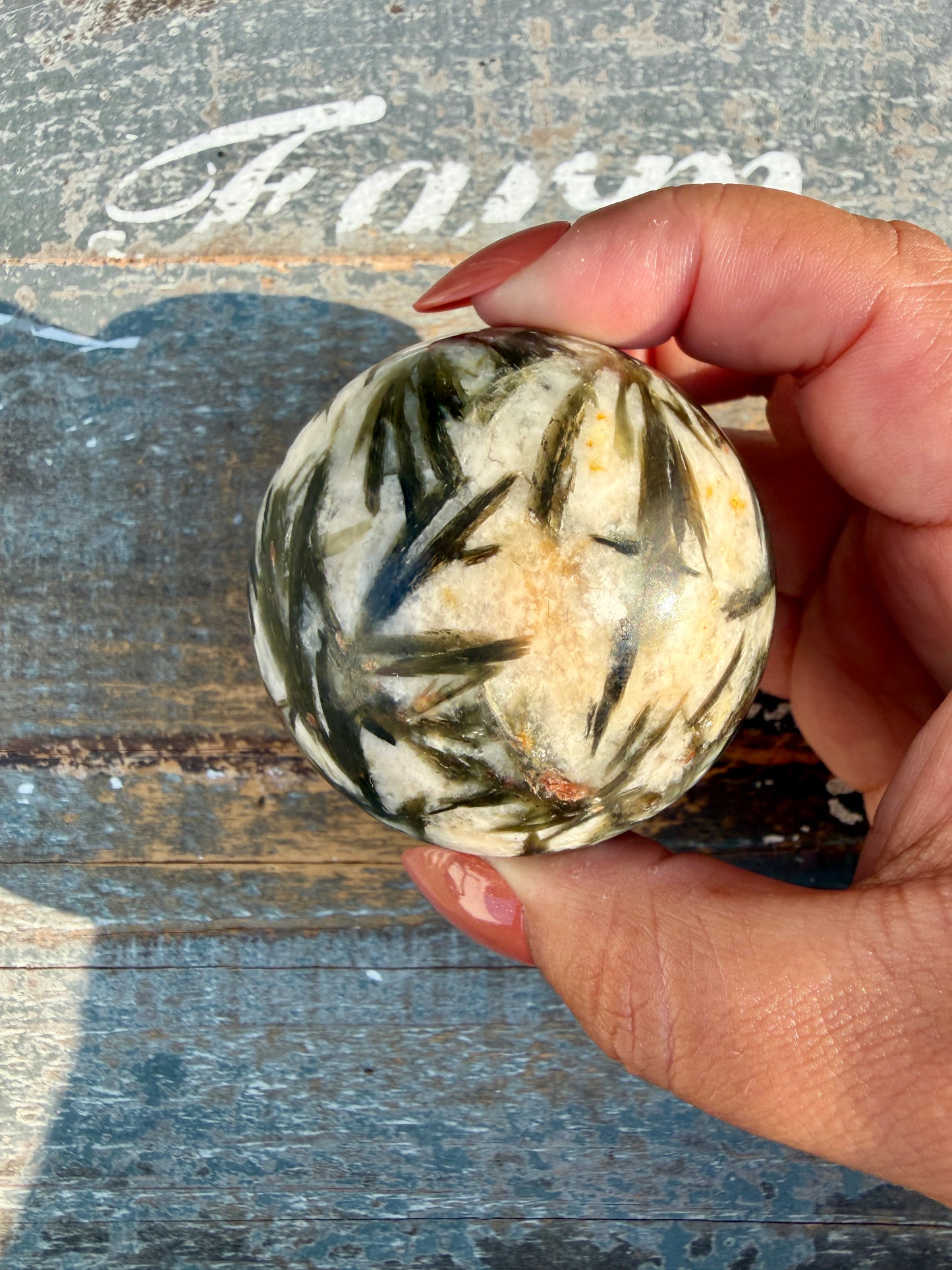 Gorgeous Green Tourmaline & Mica Sphere | Opt 78