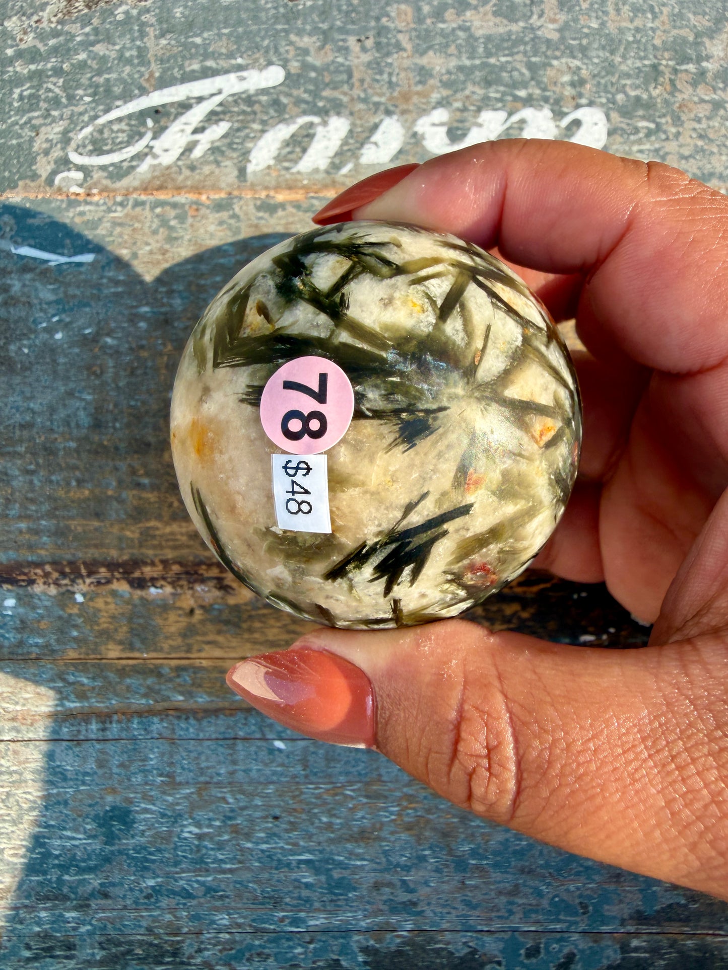 Gorgeous Green Tourmaline & Mica Sphere | Opt 78