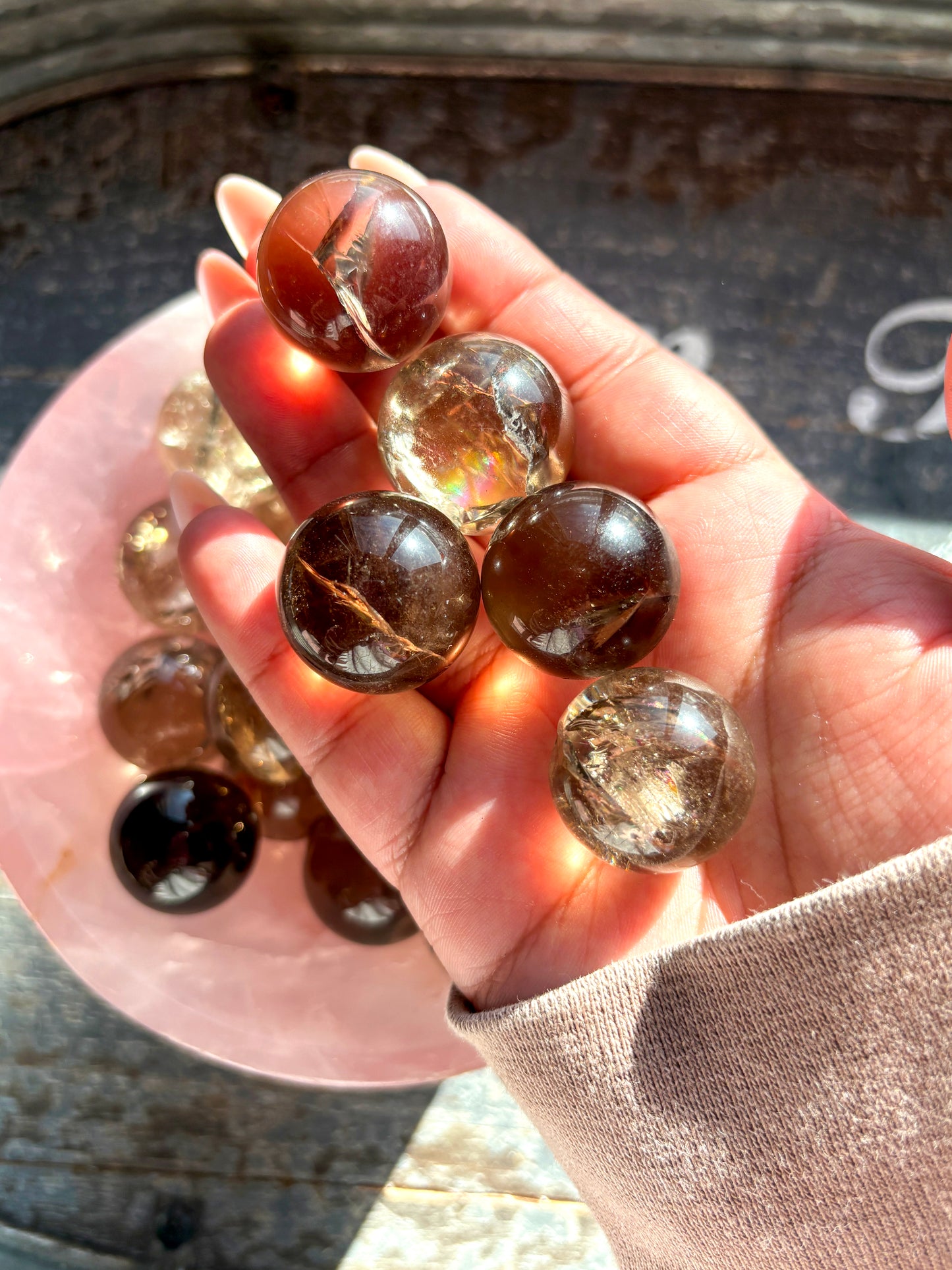 One (1) Gorgeous Smokey Quartz Mini Sphere from Brazil