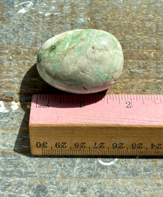 Gorgeous Green Variscite Palm Stone from Utah