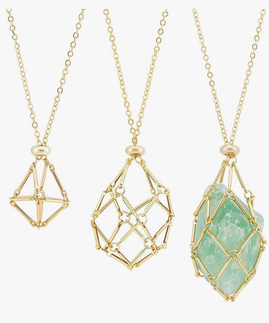 Gold Tumble Holder Necklace | S,M & L