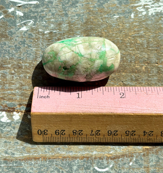 Gorgeous Green Variscite Palm Stone from Utah