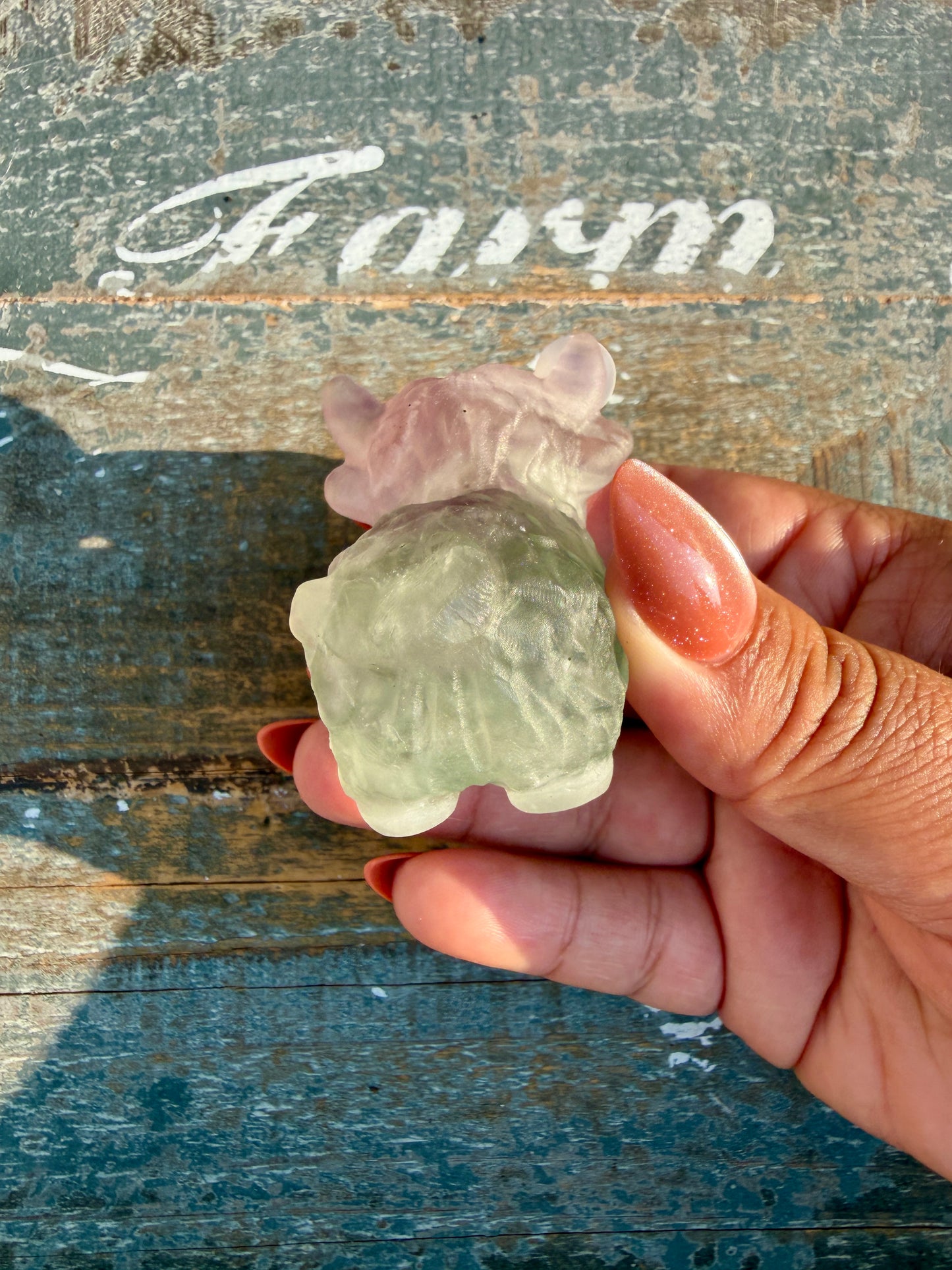 Adorable Lavender Fluorite Highland Cow | Opt S