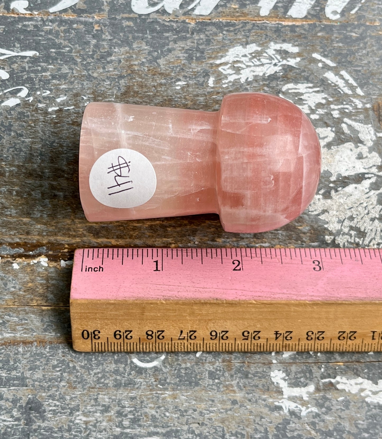 Gorgeous Rose Calcite Mushroom from Pakistan