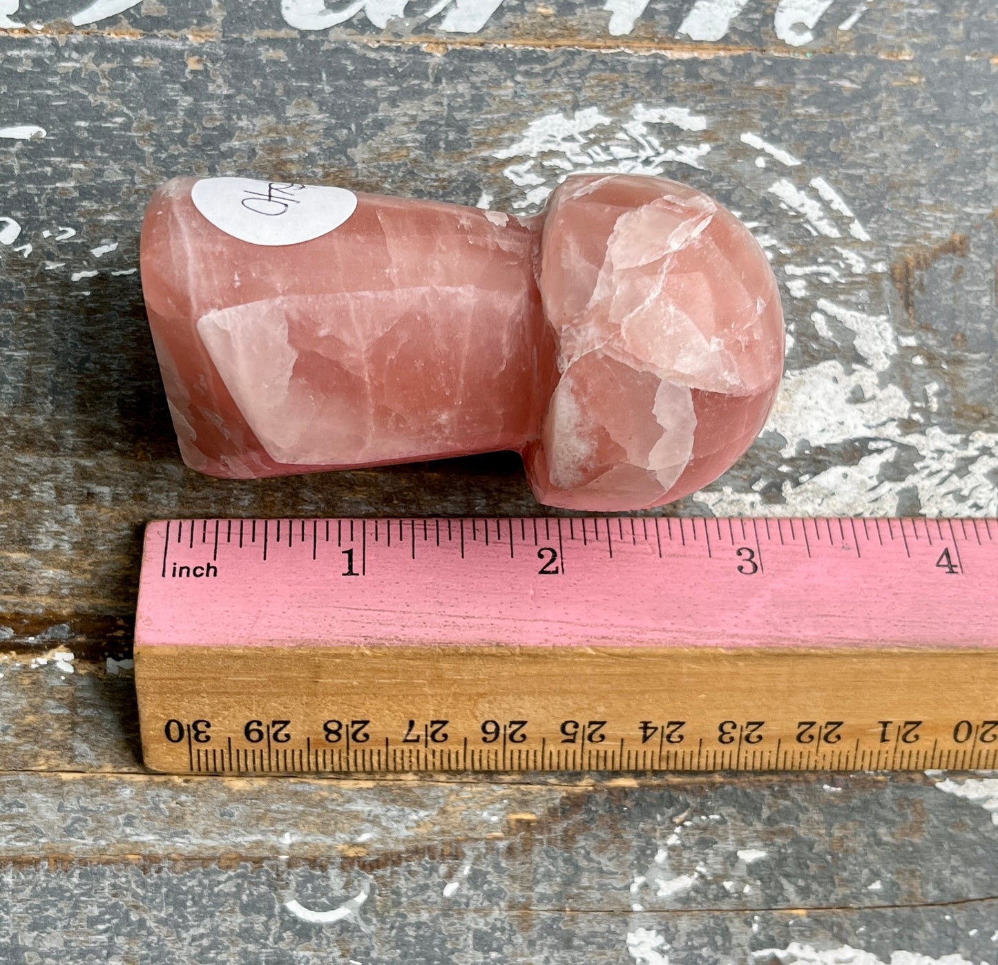 Gorgeous Rose Calcite Mushroom from Pakistan