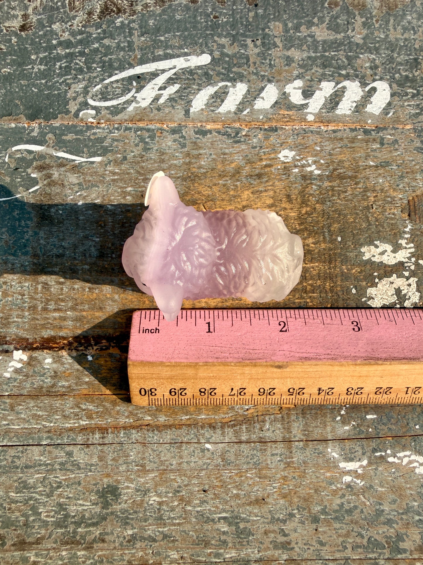Adorable Lavender Fluorite Highland Cow | Opt Q