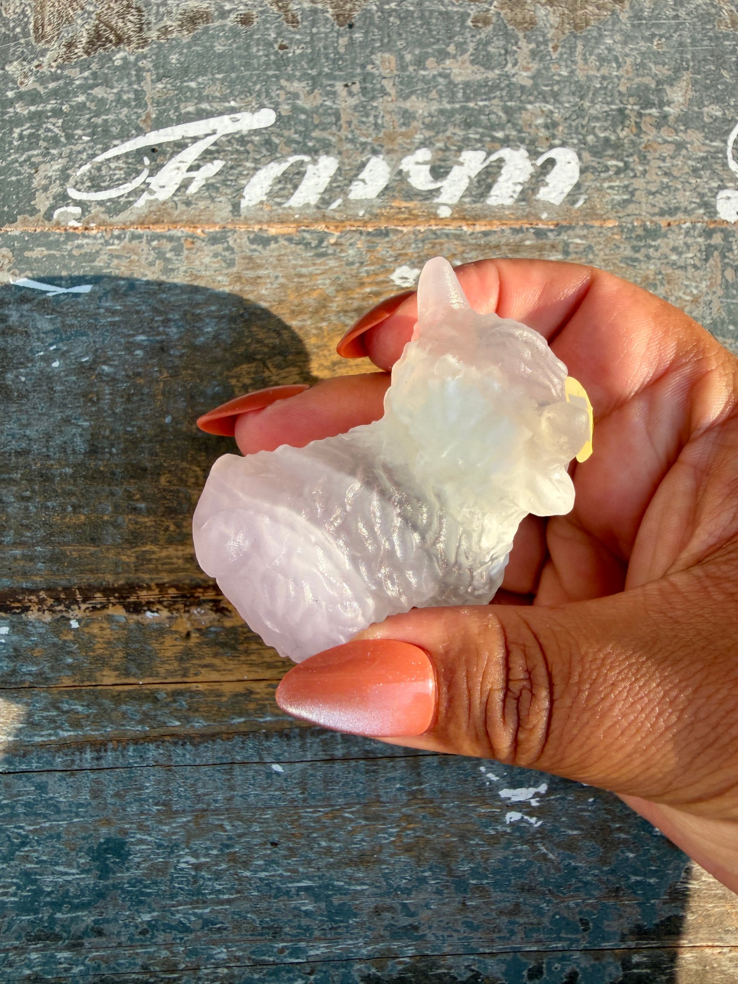 Adorable Lavender Fluorite Highland Cow | Opt N