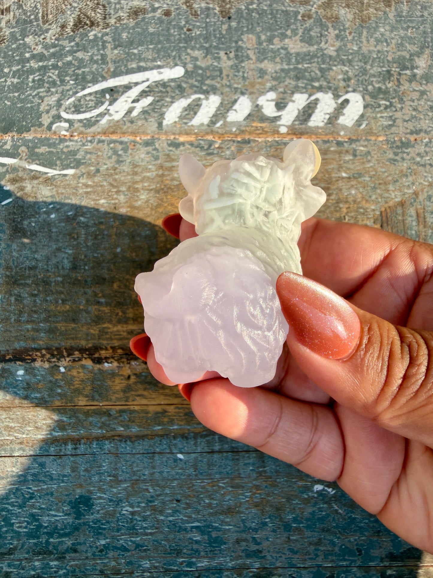 Adorable Lavender Fluorite Highland Cow | Opt N