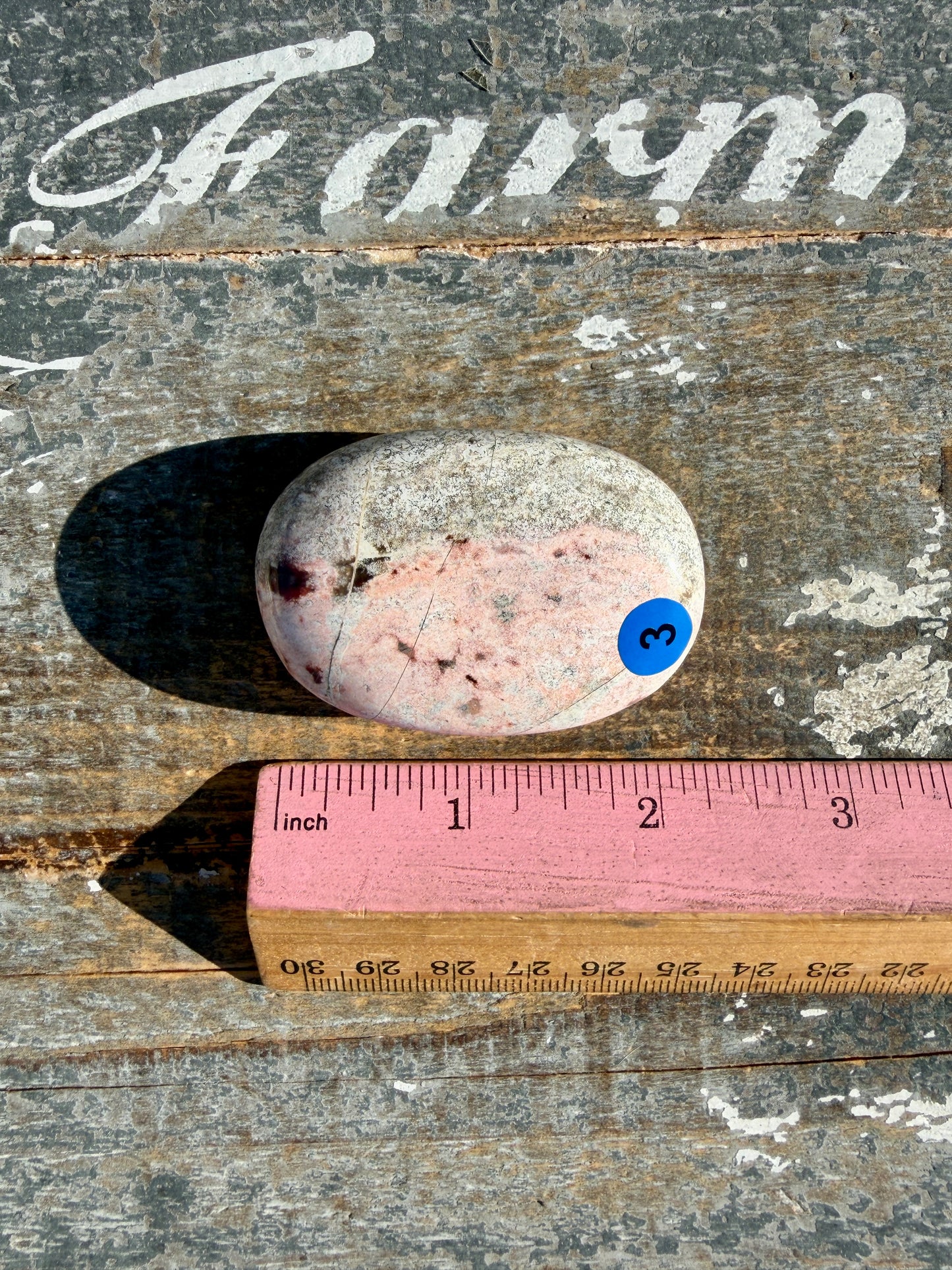 Pastel Unicorn Jasper Palm Stone | India | Opt 3