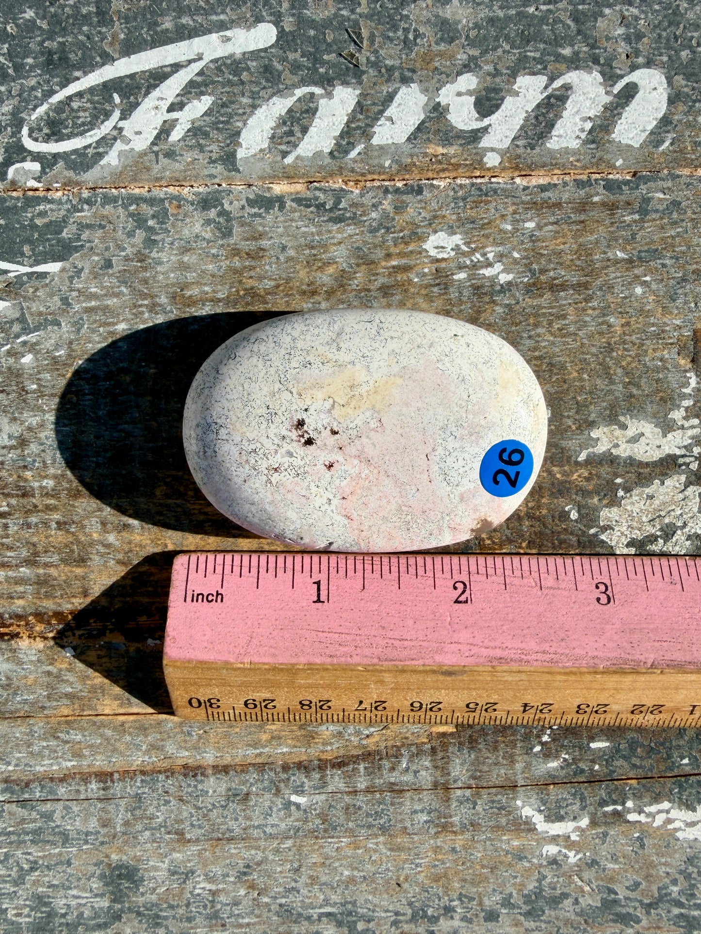Pastel Unicorn Jasper Palm Stone | India | Opt 26