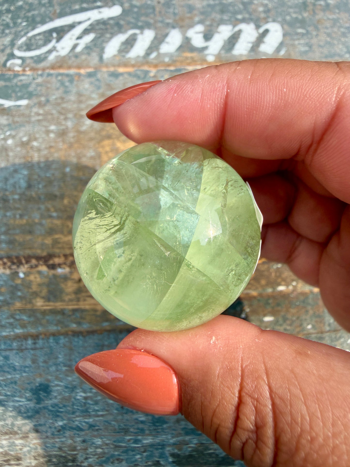 Gorgeous Lime Green Fluorite Sphere | Opt 51 *PYRITE INCLUSIONS