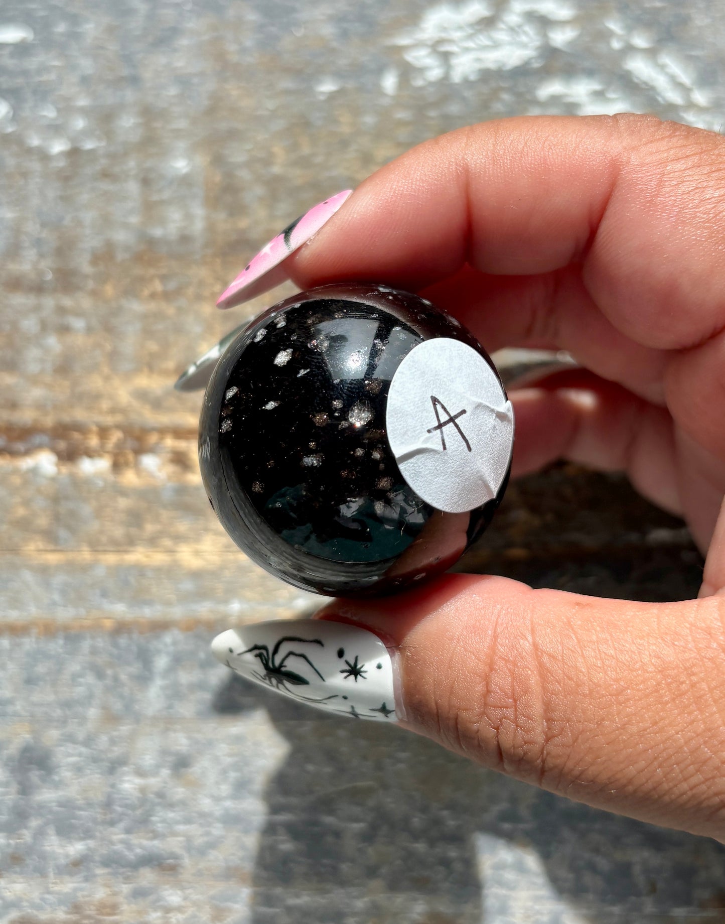 Gorgeous Galaxy Obsidian Mini Sphere from Mexico | A