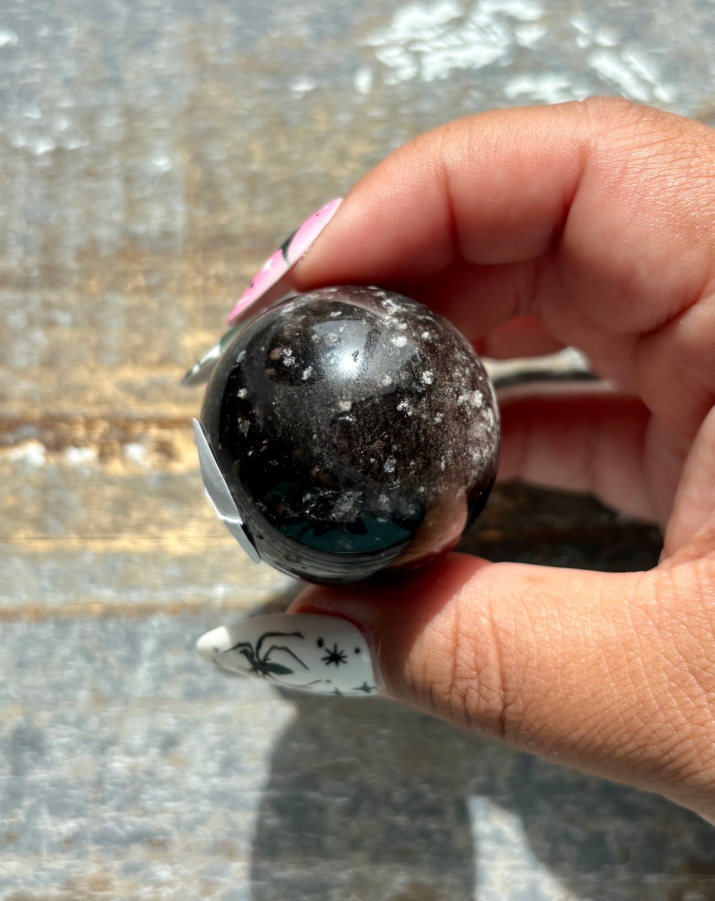 Gorgeous Galaxy Obsidian Mini Sphere from Mexico | A