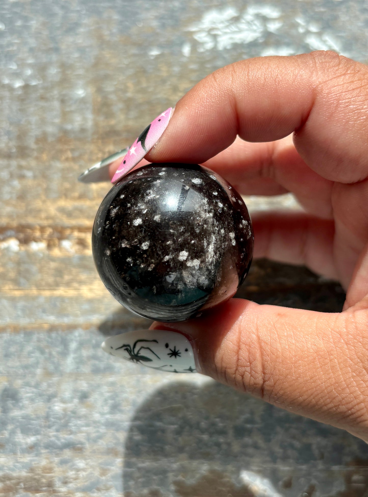 Gorgeous Galaxy Obsidian Mini Sphere from Mexico | A