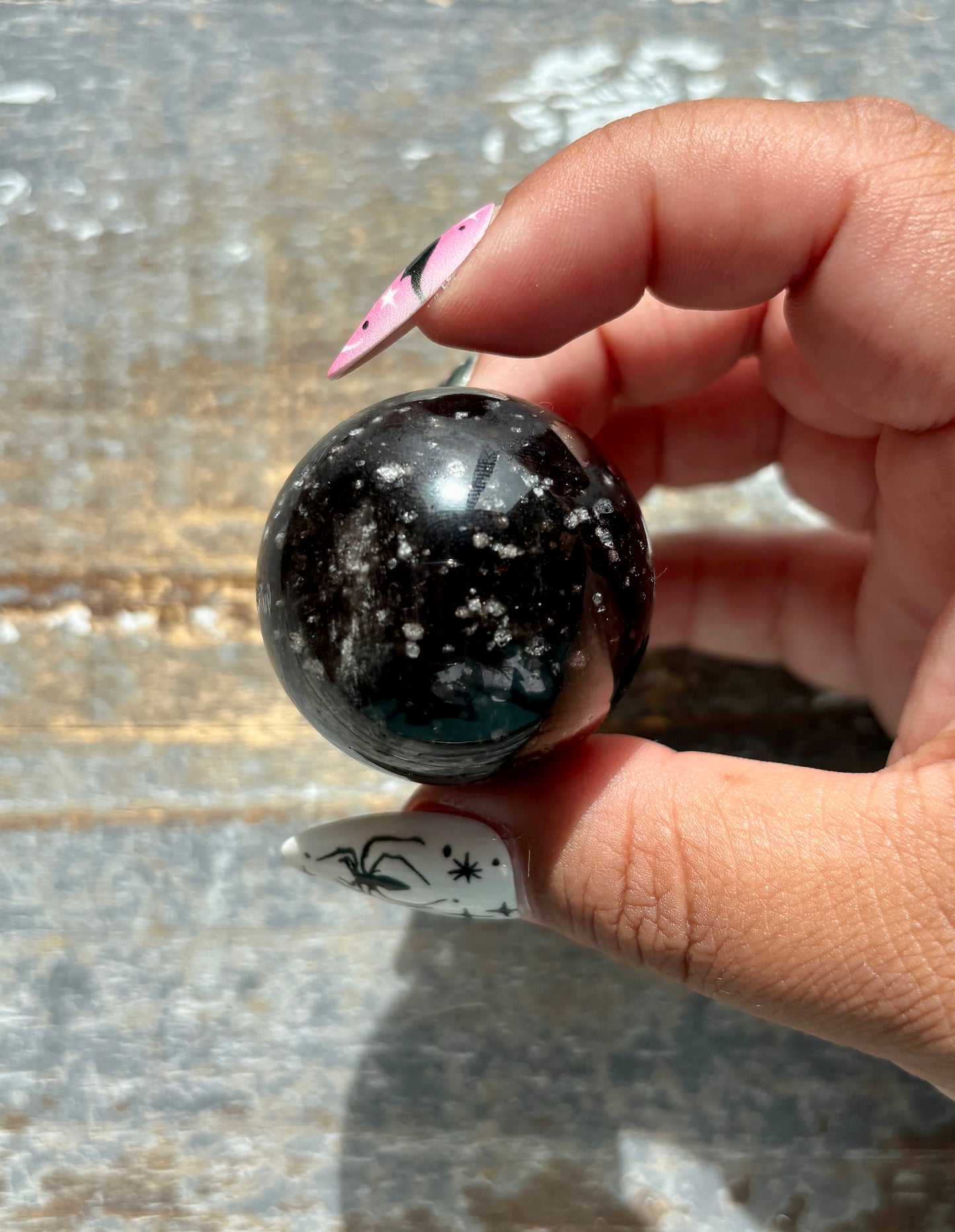 Gorgeous Galaxy Obsidian Mini Sphere from Mexico | A