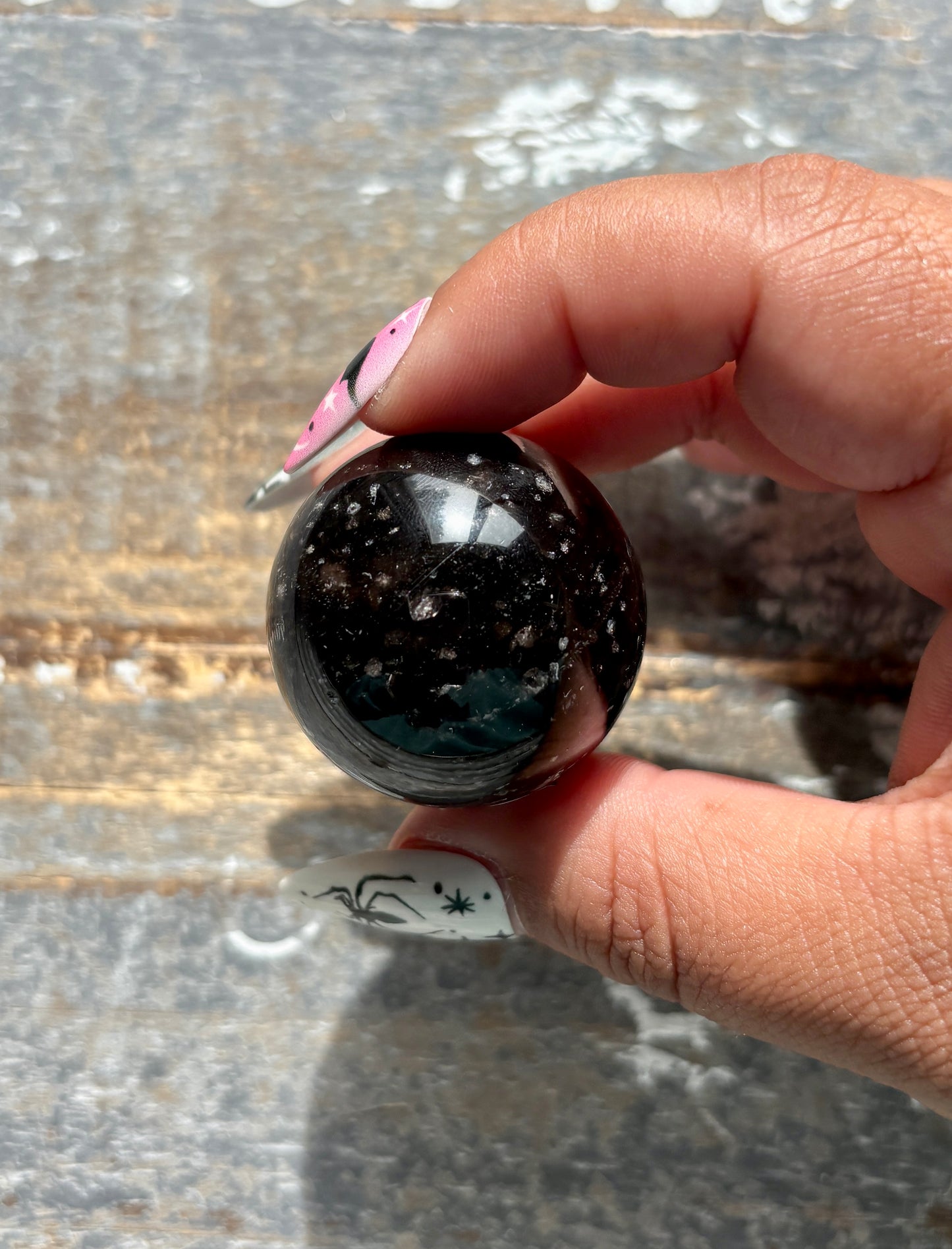 Gorgeous Galaxy Obsidian Mini Sphere from Mexico | C