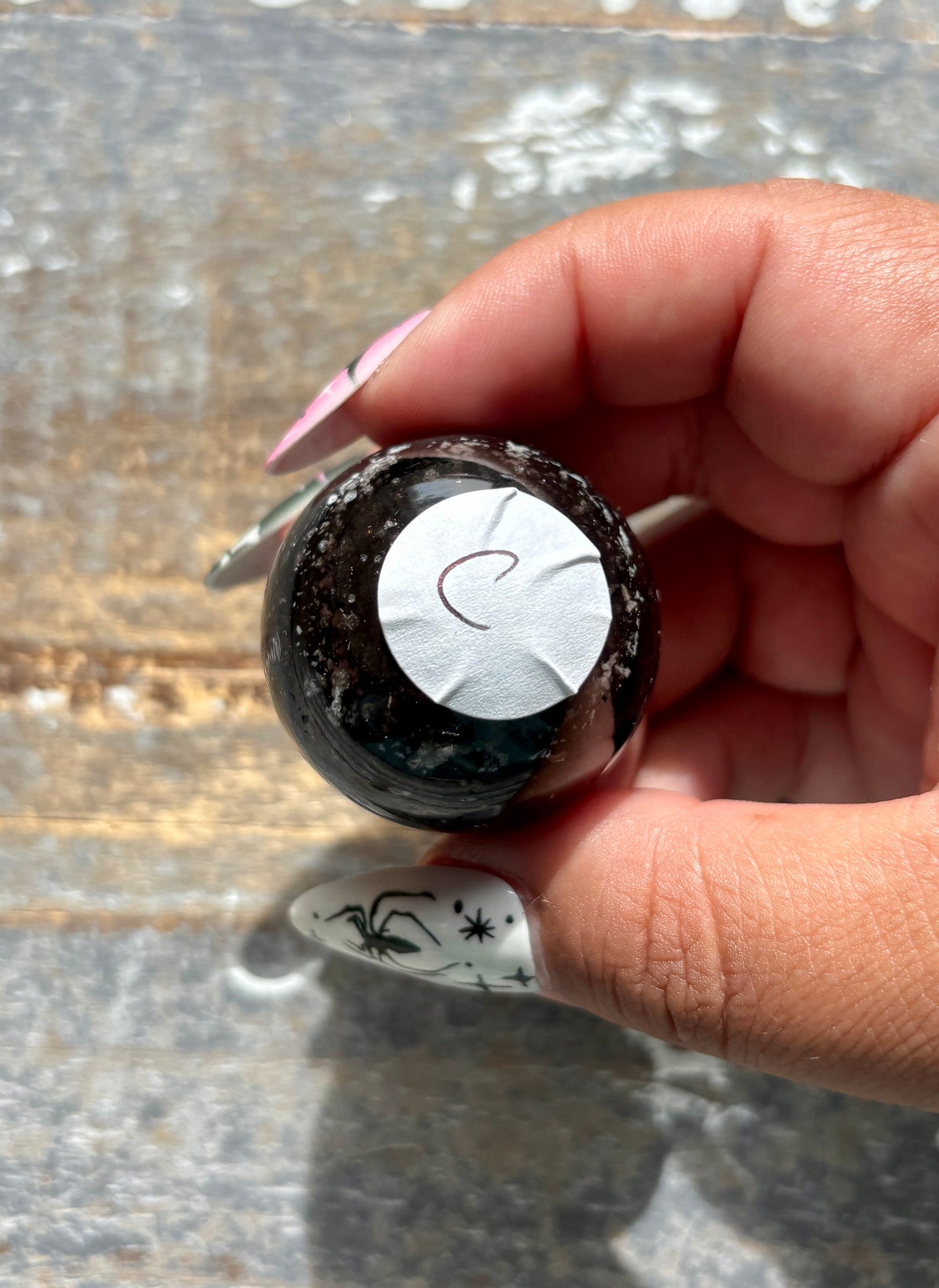 Gorgeous Galaxy Obsidian Mini Sphere from Mexico | C