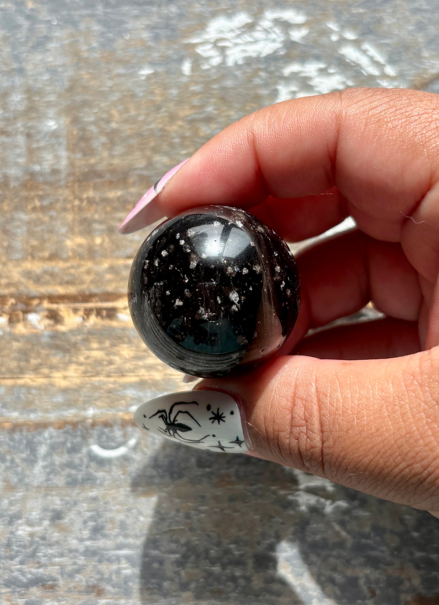 Gorgeous Galaxy Obsidian Mini Sphere from Mexico | E